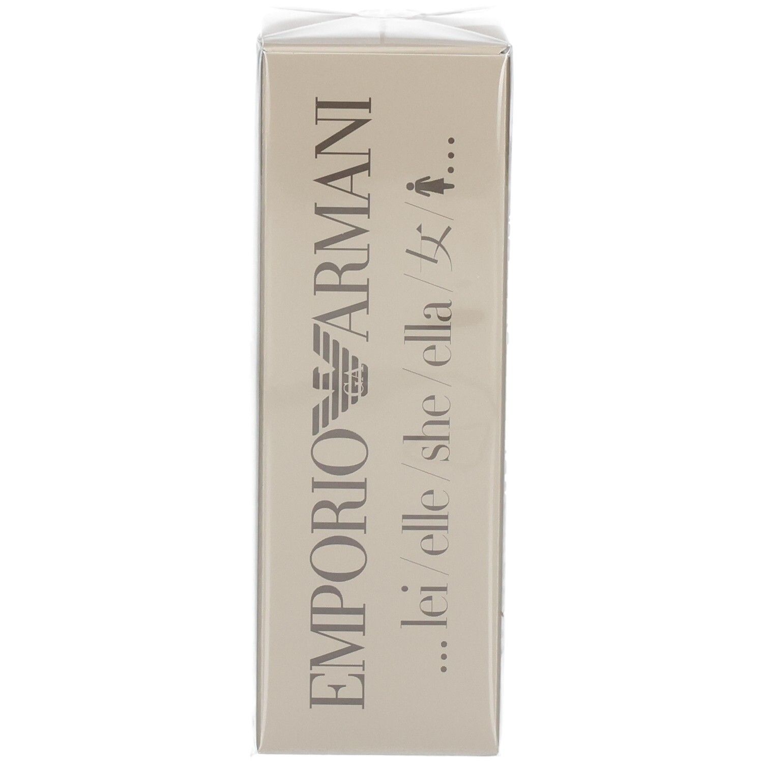 Giorgio Armani Emporio Armani She Eau de Parfum verpakking met logo en tekst.