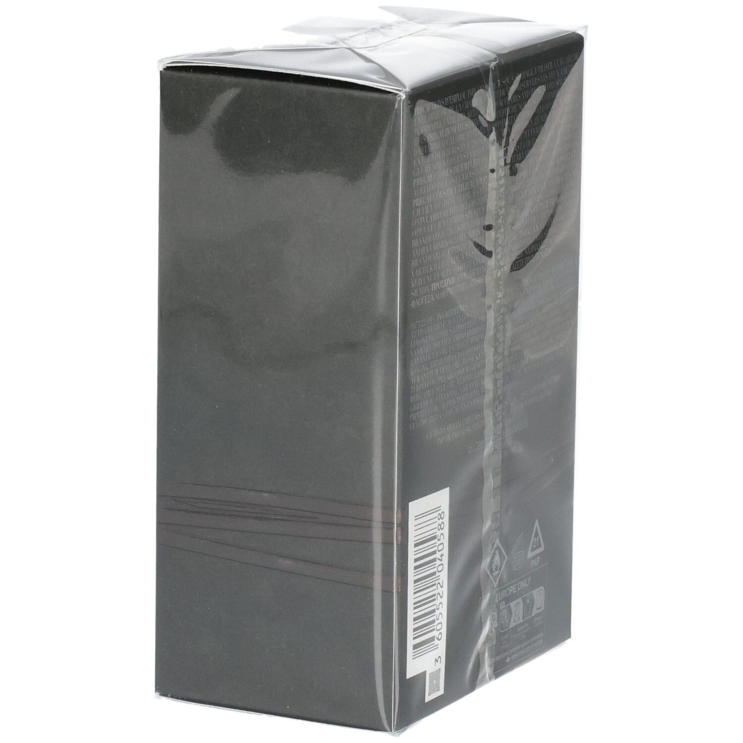 Côté de l'emballage de l'Eau de Toilette Emporio Armani Stronger With You, 100 ml.