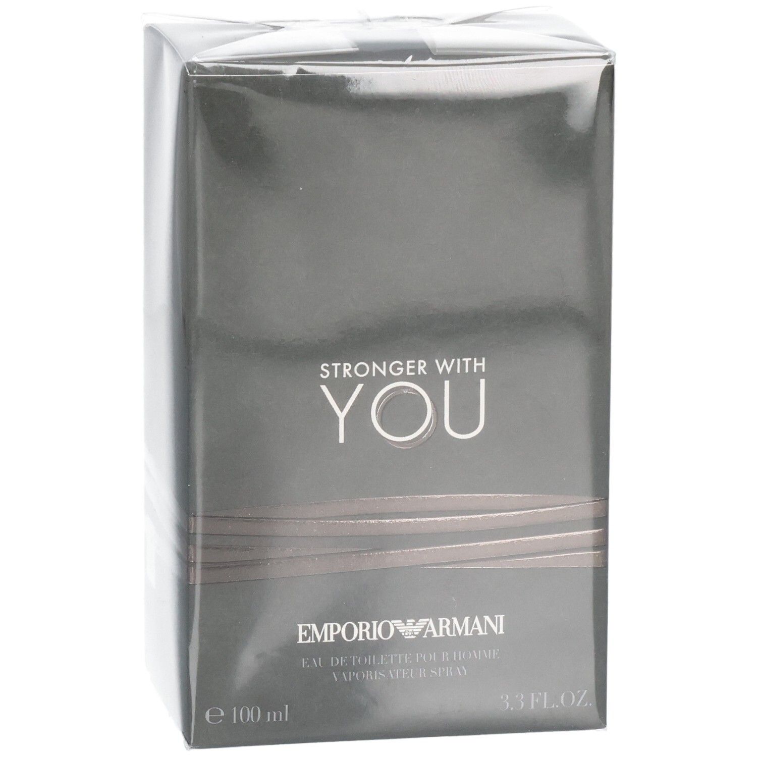 Emballage de l'Eau de Toilette Emporio Armani Stronger With You, 100 ml.