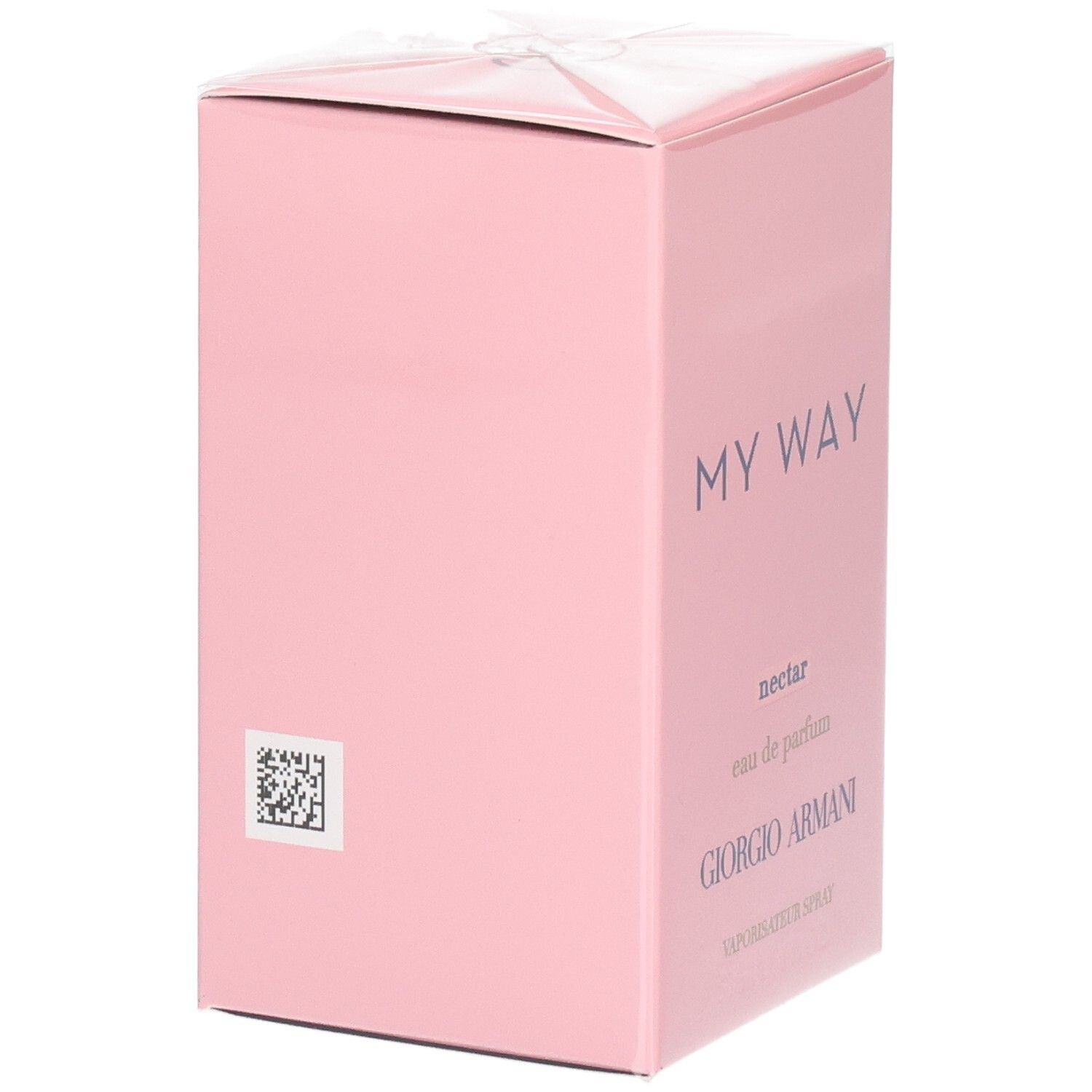 Giorgio Armani My Way Nectar Eau de Parfum verpakking met QR-code.