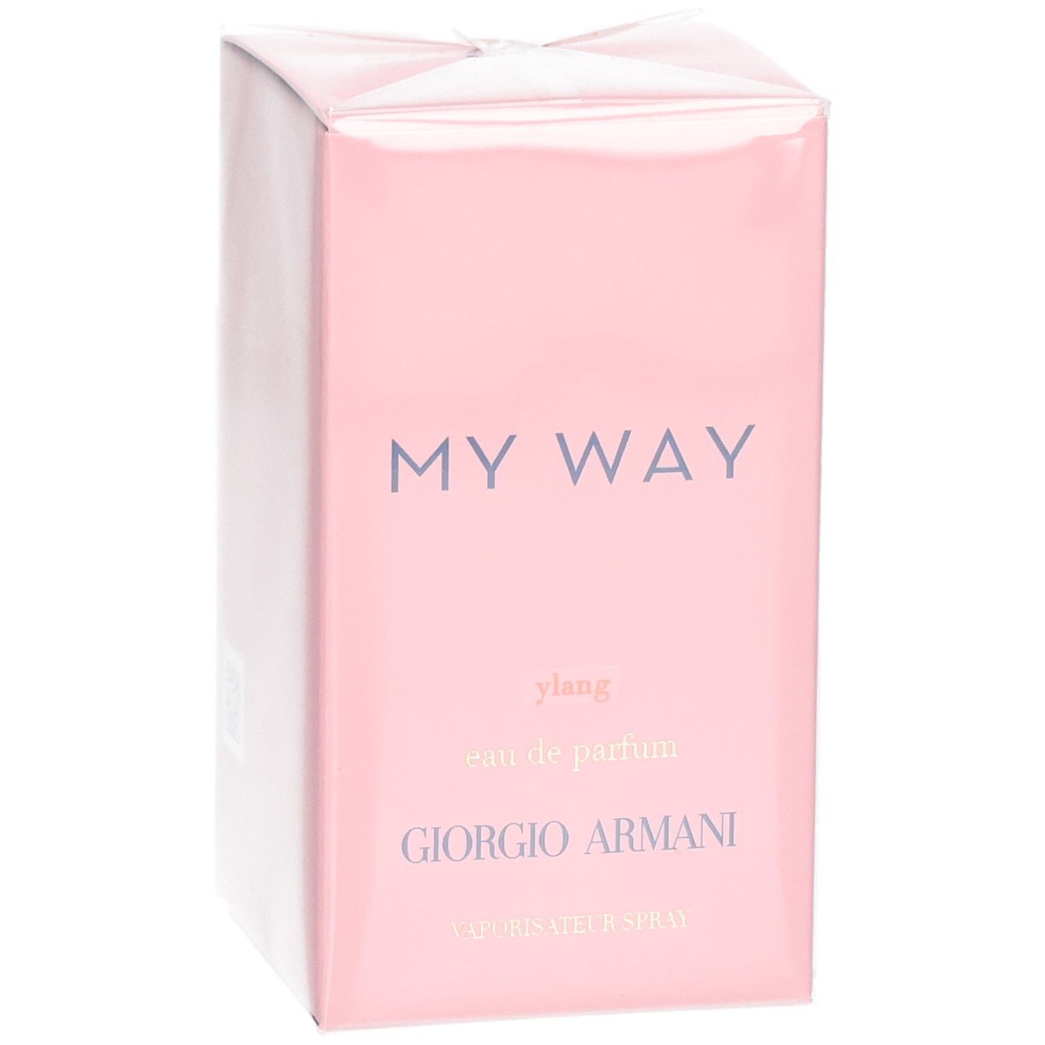 Verpakking Giorgio Armani My Way Ylang Eau de Parfum 50ml, licht schuin.