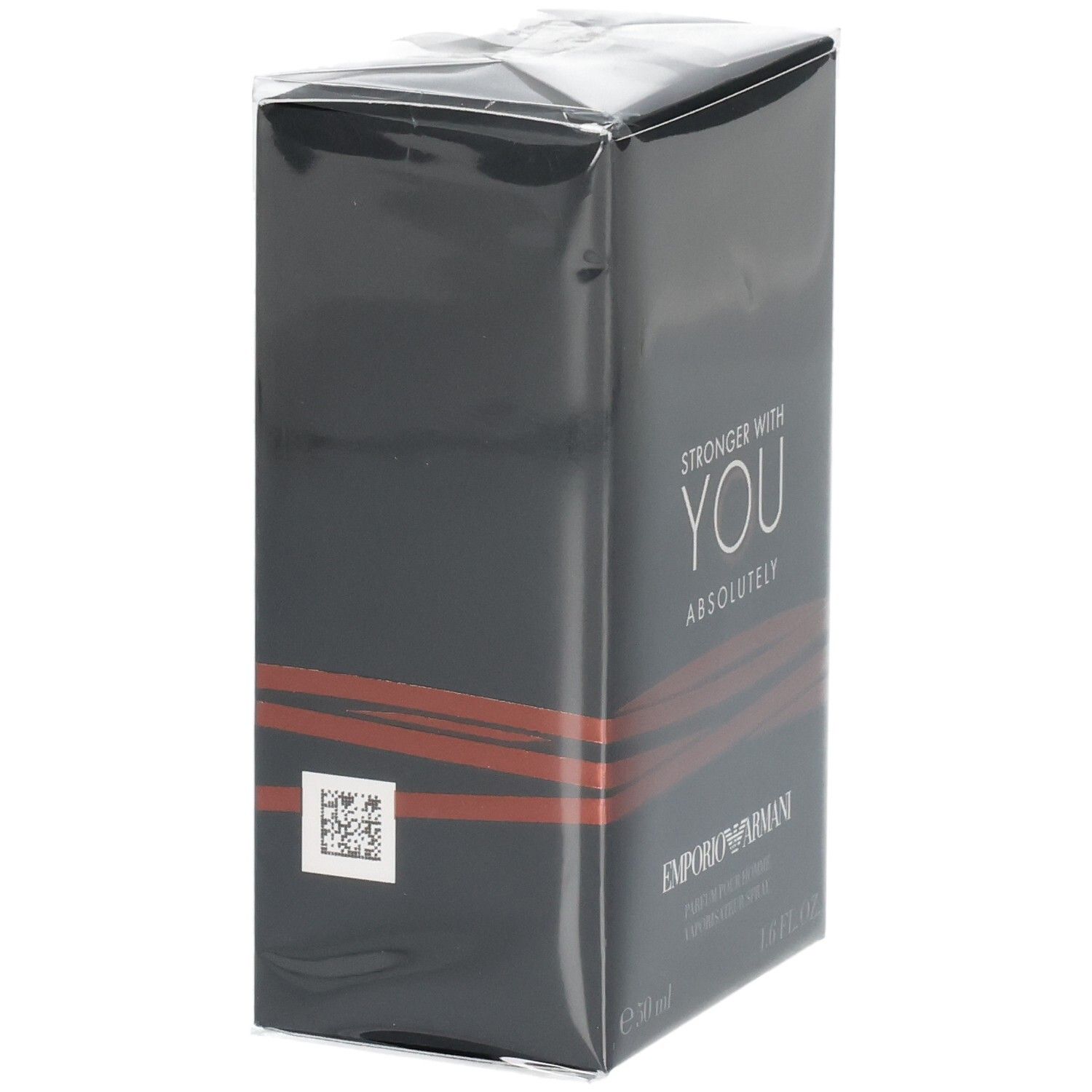 Giorgio Armani Stronger With You Absolutely Parfum Homme 50ml, achterkant met barcode.