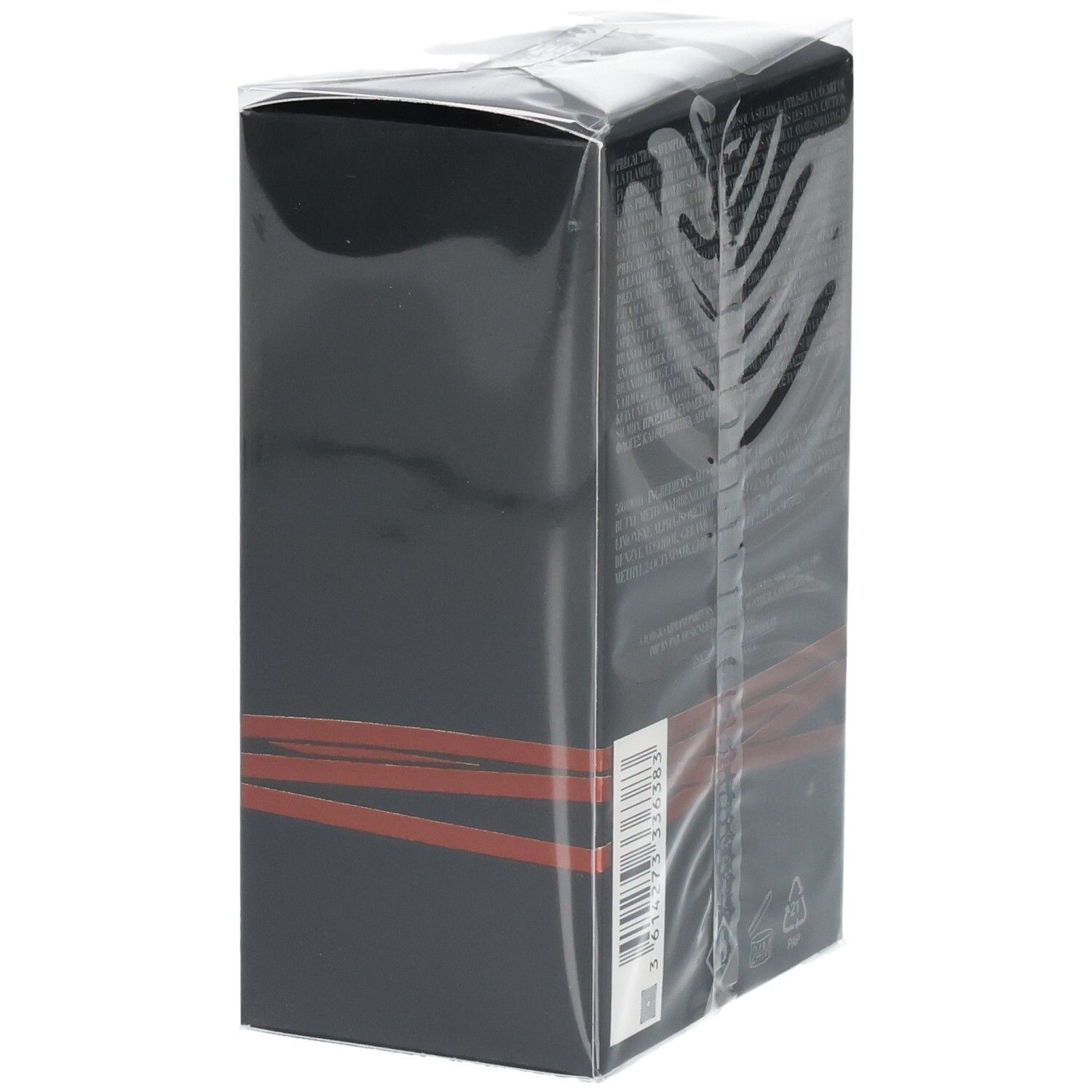 Verpakking van Emporio Armani Stronger With You Absolutely Eau de Parfum voor heren, zijaanzicht.