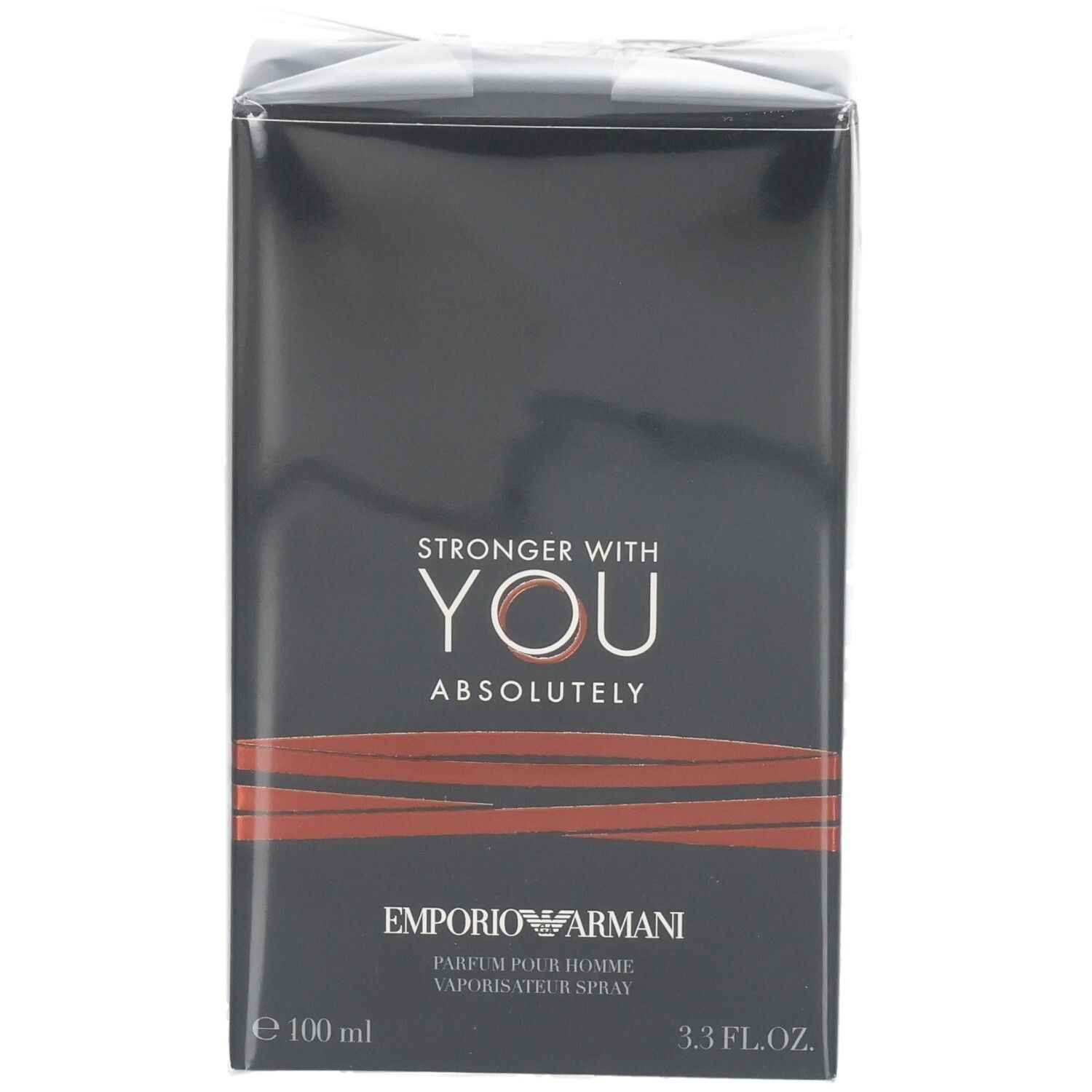 Verpakking van Emporio Armani Stronger With You Absolutely Eau de Parfum voor heren.