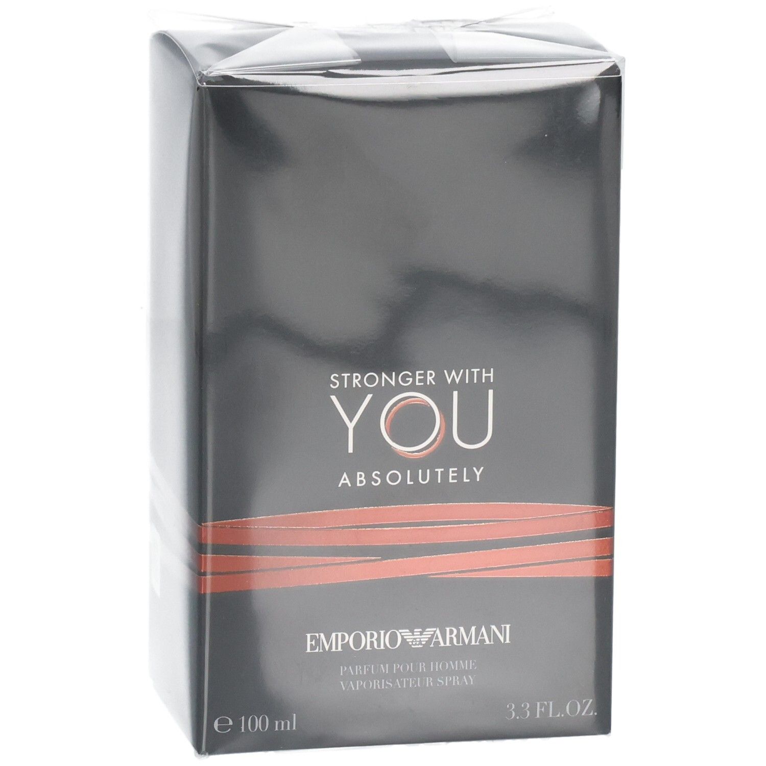 Verpakking van Emporio Armani Stronger With You Absolutely Eau de Parfum voor heren.