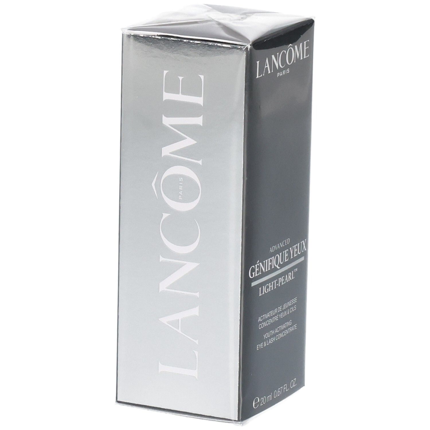 Emballage du sérum yeux et cils Lancôme Advanced Génifique Light Pearl.