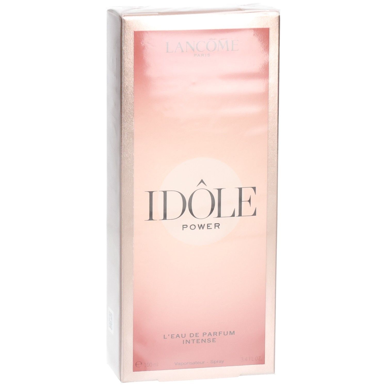 Lancôme Idôle Power Eau de Parfum Intense verpakking, voorkant met kleurverloop.