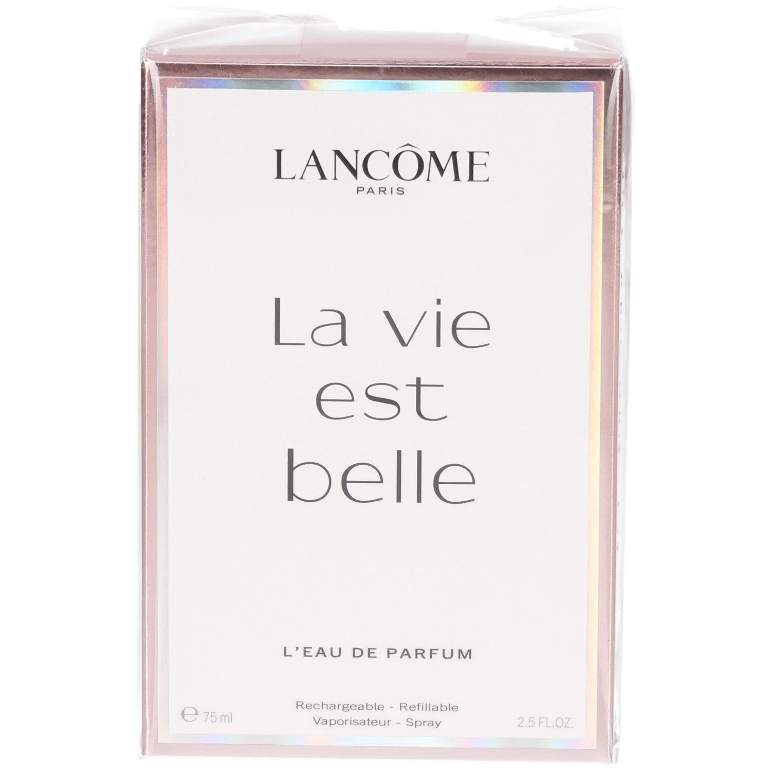 Lancôme La Vie Est Belle Eau de Parfum 75 ml verpakking, voorkant.