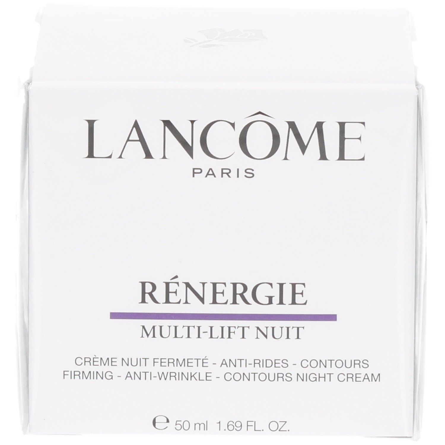 Emballage Lancôme Rénergie Multi-Lift Nuit Crème de Nuit, 50 ml.