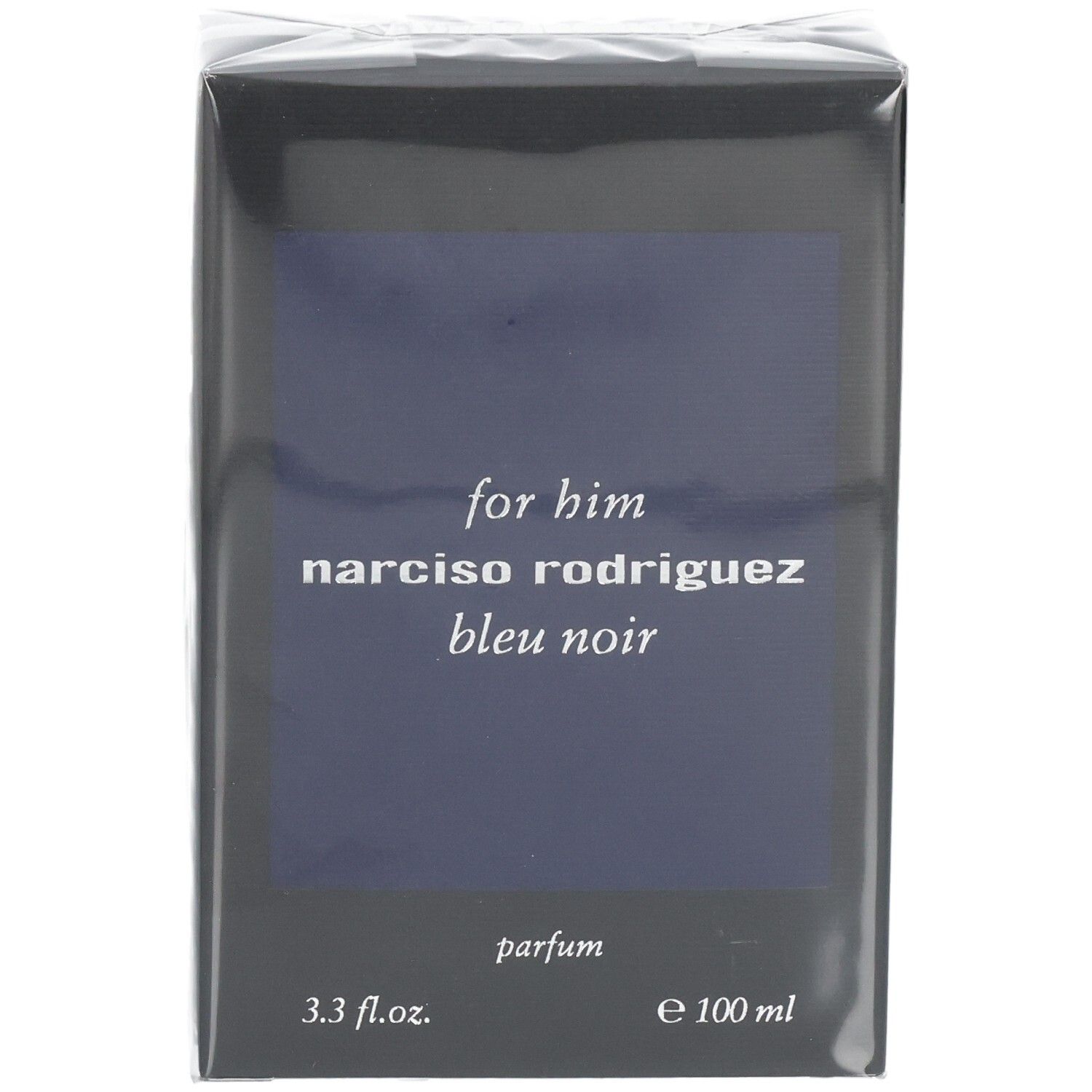 Emballage du parfum Narciso Rodriguez For Him Bleu Noir, 100 ml.