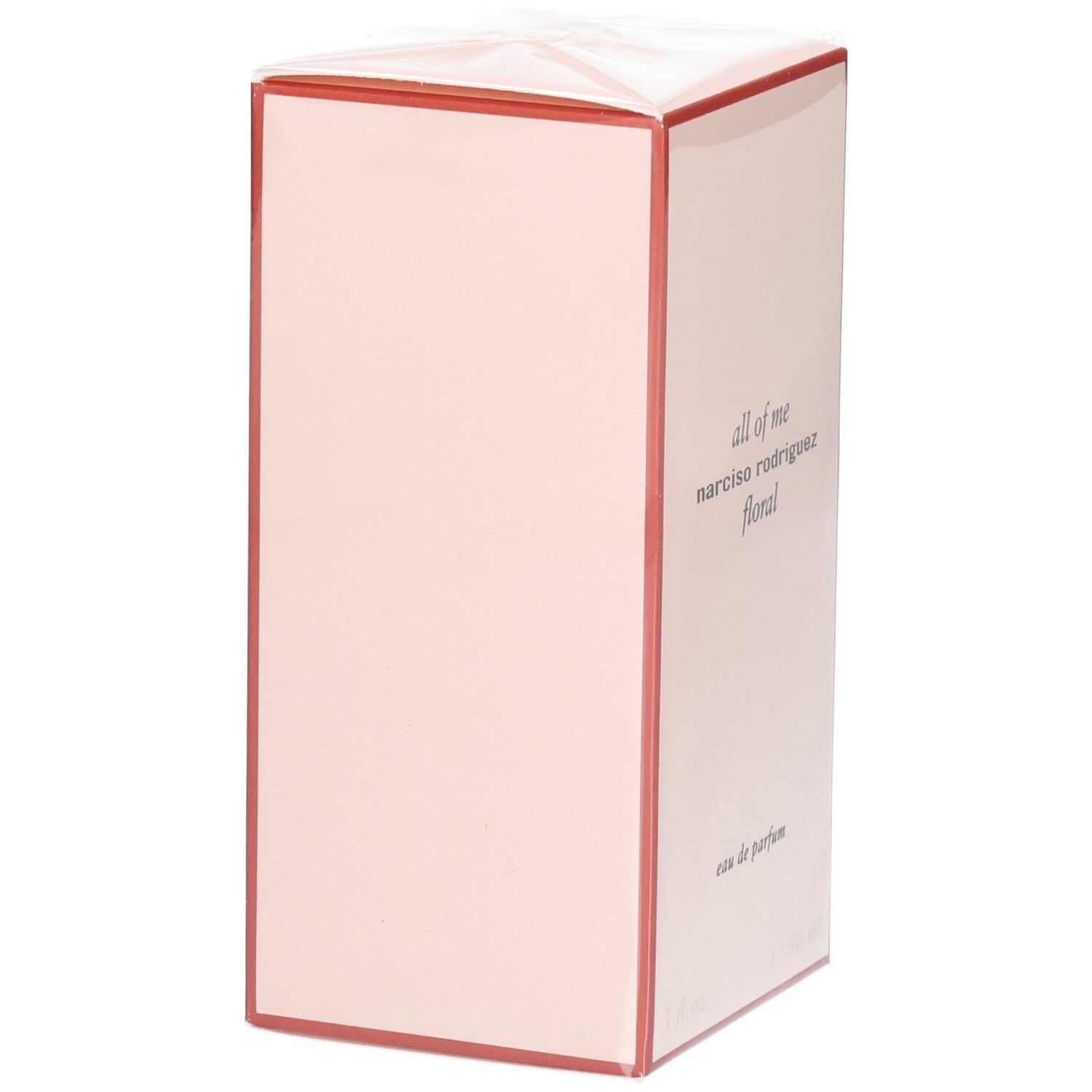 Doos van Narciso Rodriguez All of Me Eau de Parfum Florale, achterkant.