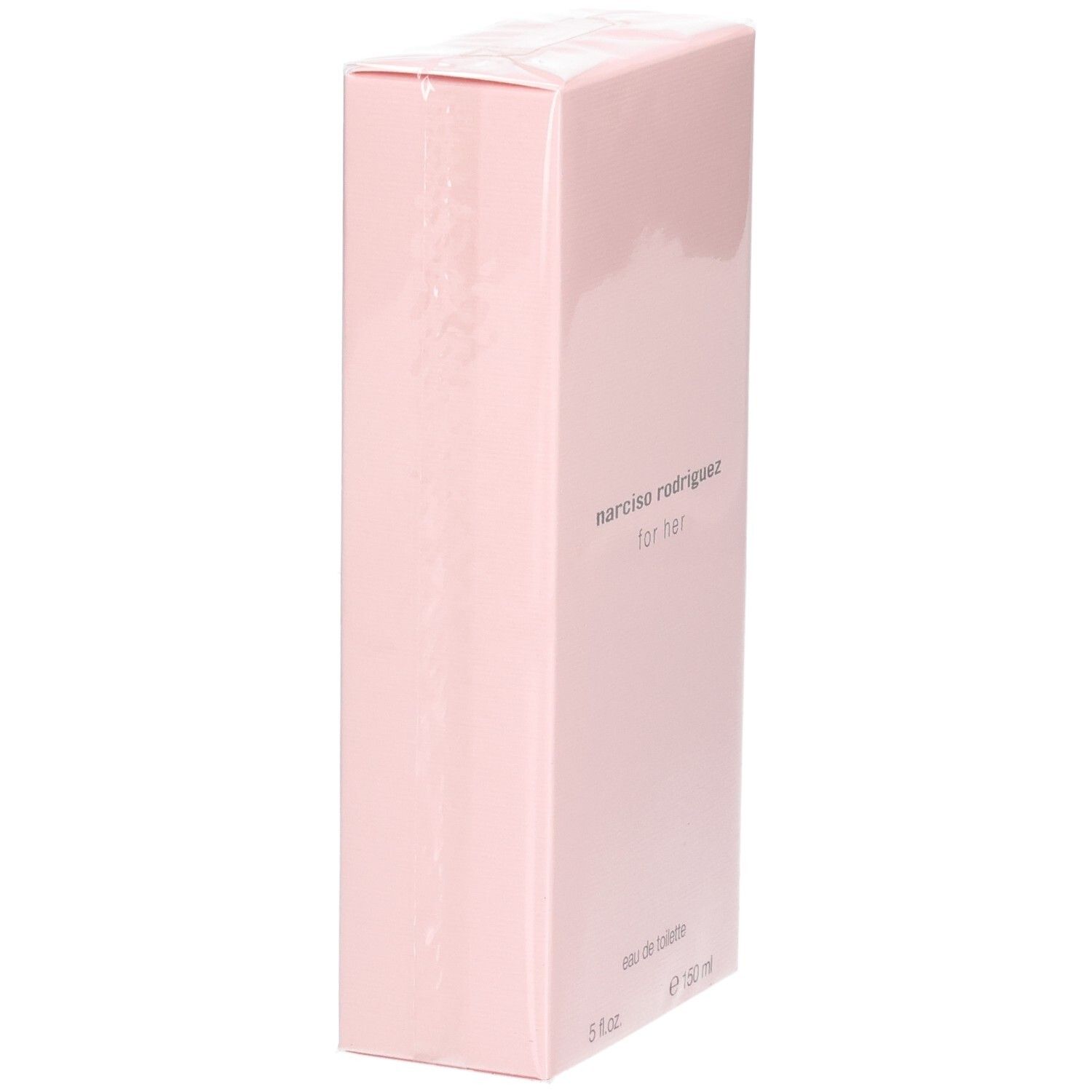 Narciso Rodriguez For Her Eau de Toilette, boîte rose, côté.