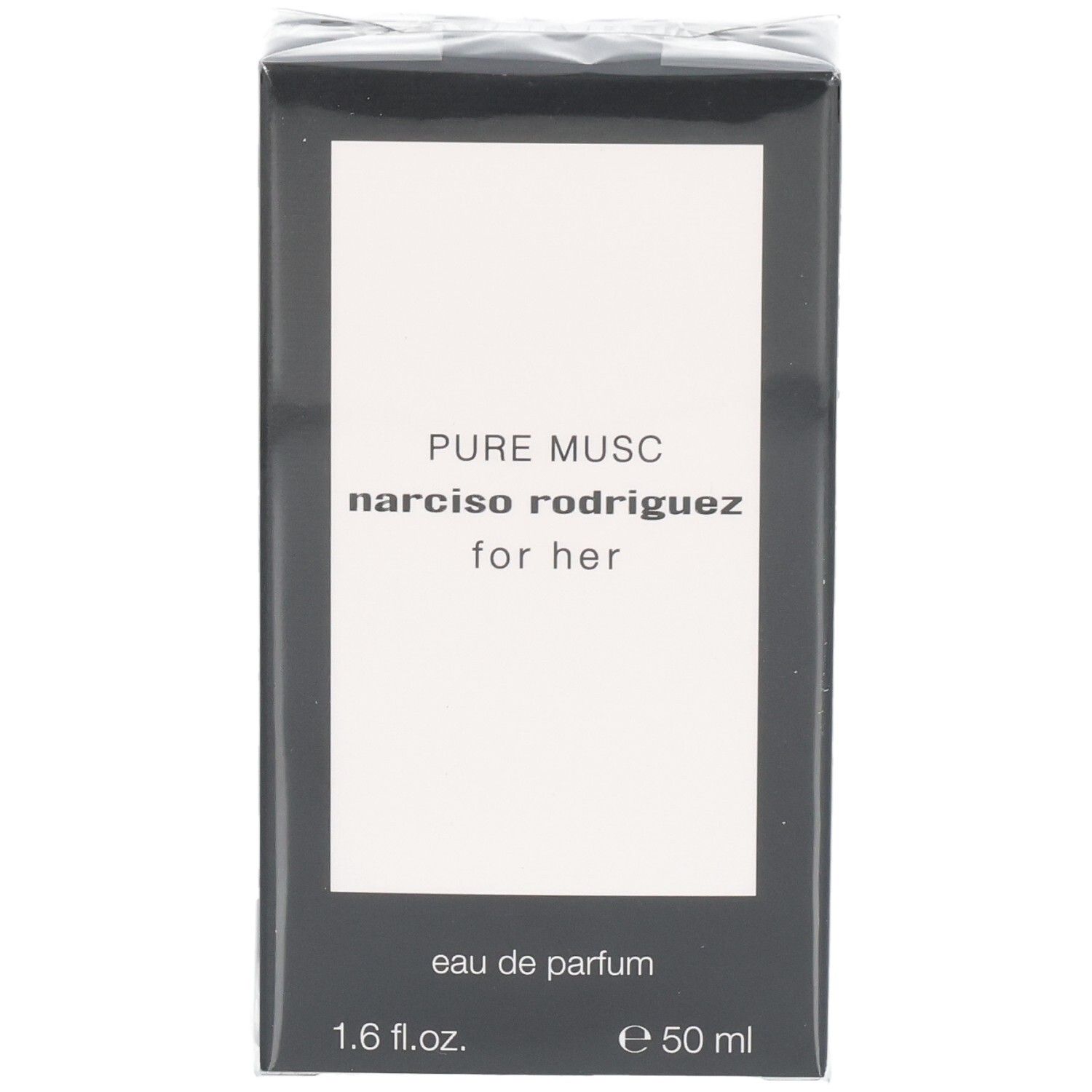 Emballage du parfum Narciso Rodriguez For Her Pure Musc Eau de Parfum, 50 ml.