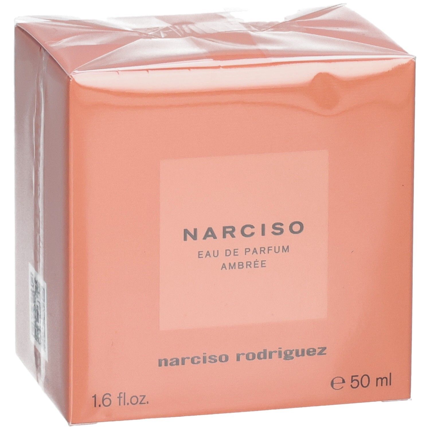 Emballage du parfum Narciso Rodriguez Eau de Parfum Ambrée, 50 ml.