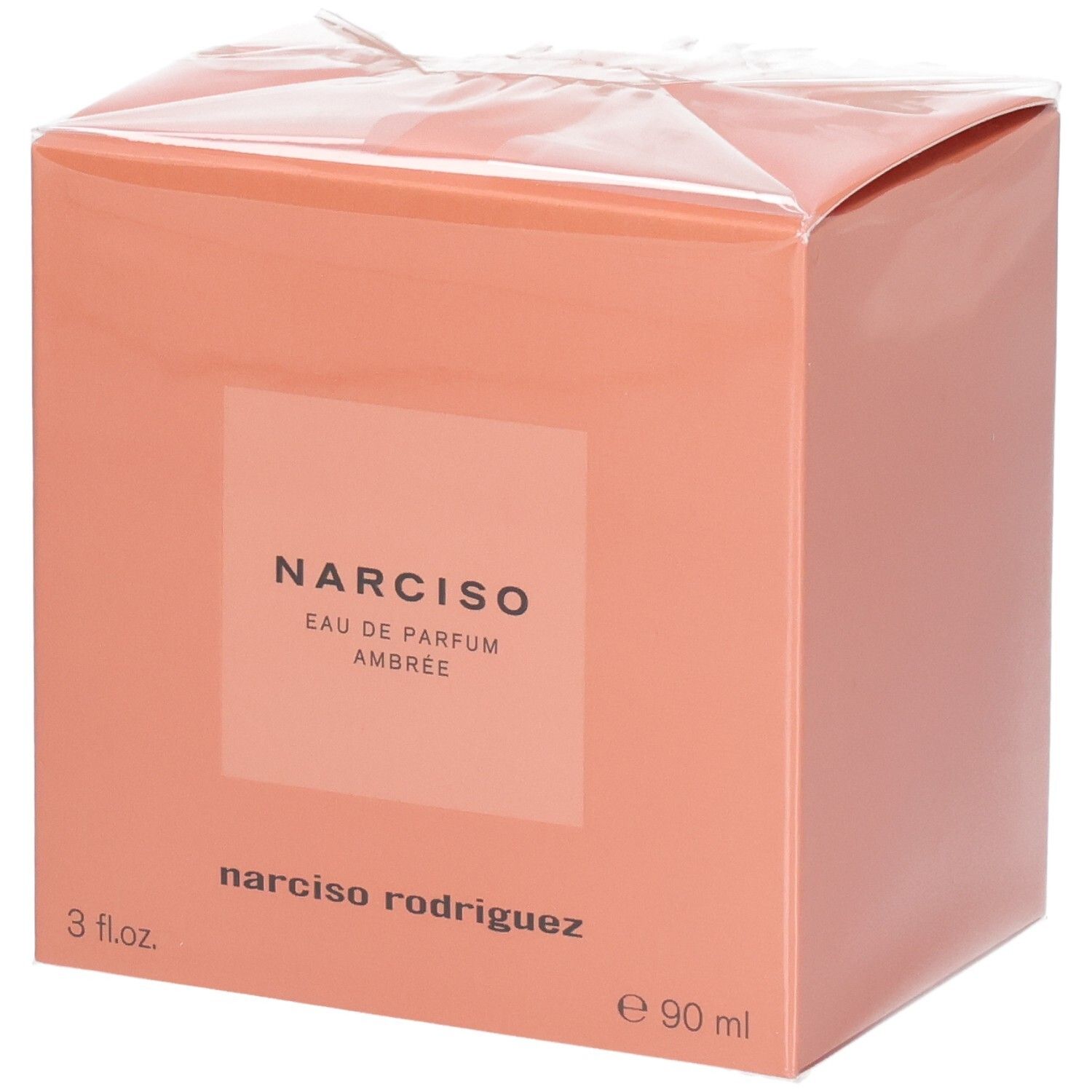 Emballage du vaporisateur naturel Narciso Ambrée Eau de Parfum, 90 ml.
