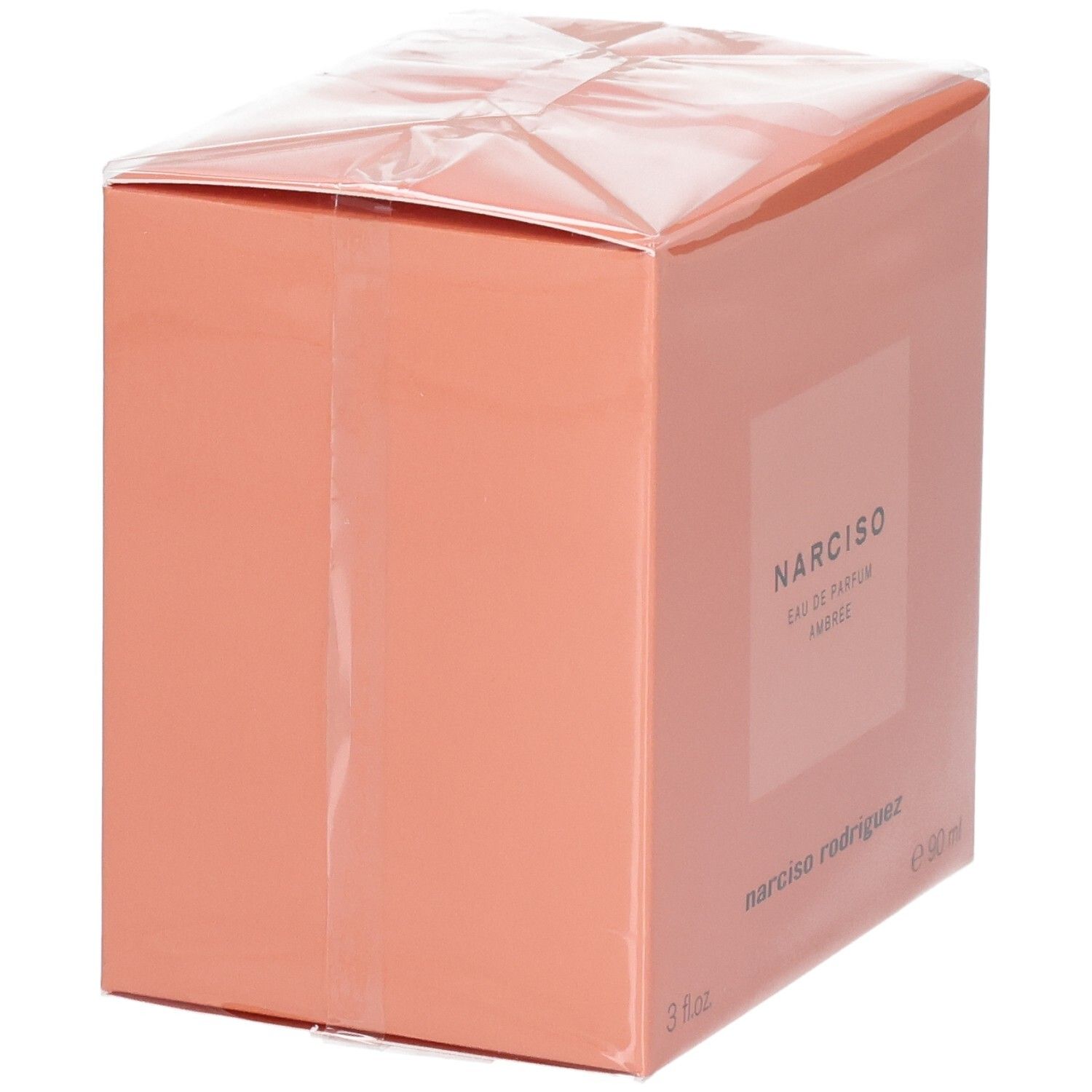 Emballage du vaporisateur naturel Narciso Ambrée Eau de Parfum, 90 ml.