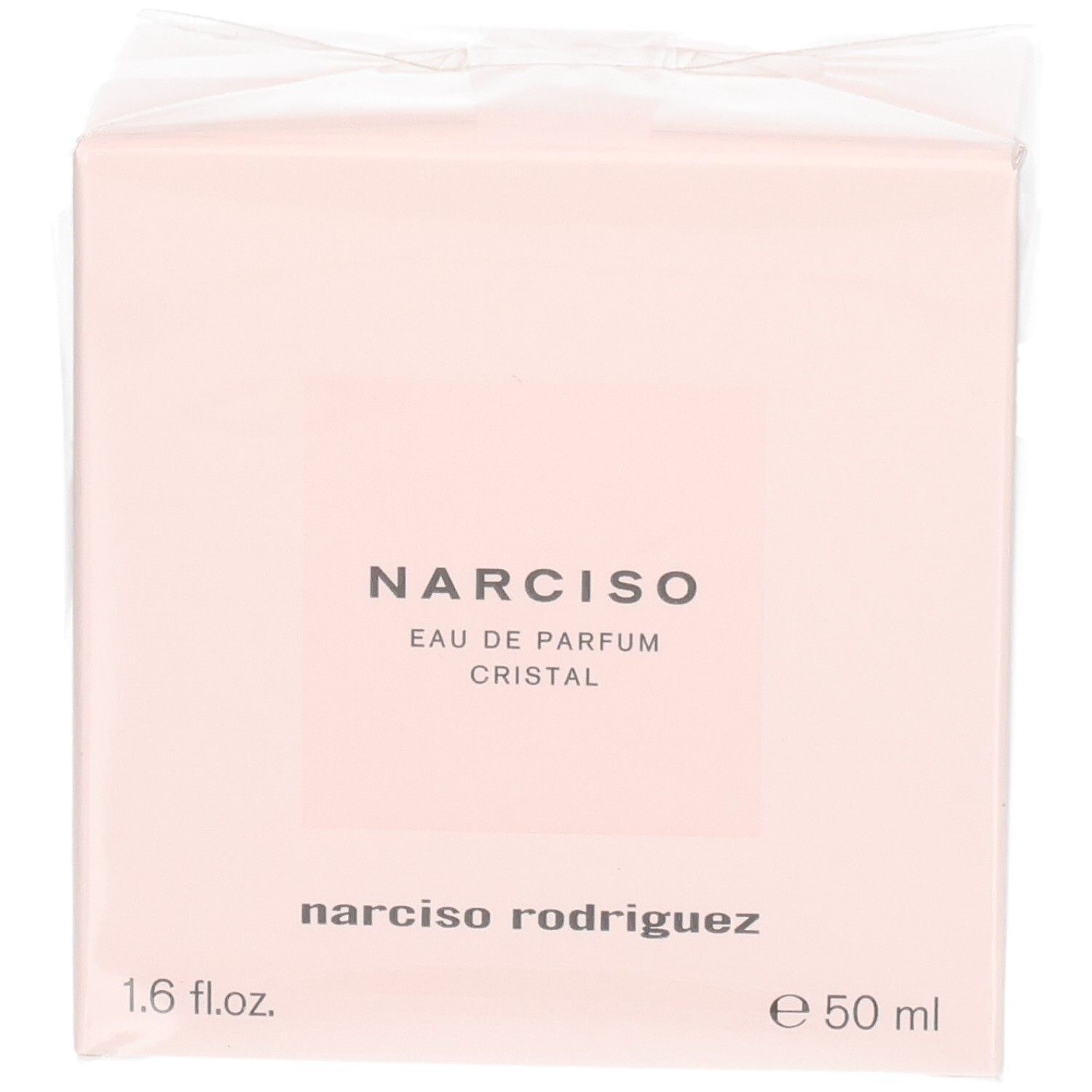 Emballage de Narciso Rodriguez Eau de Parfum Cristal, 50 ml.