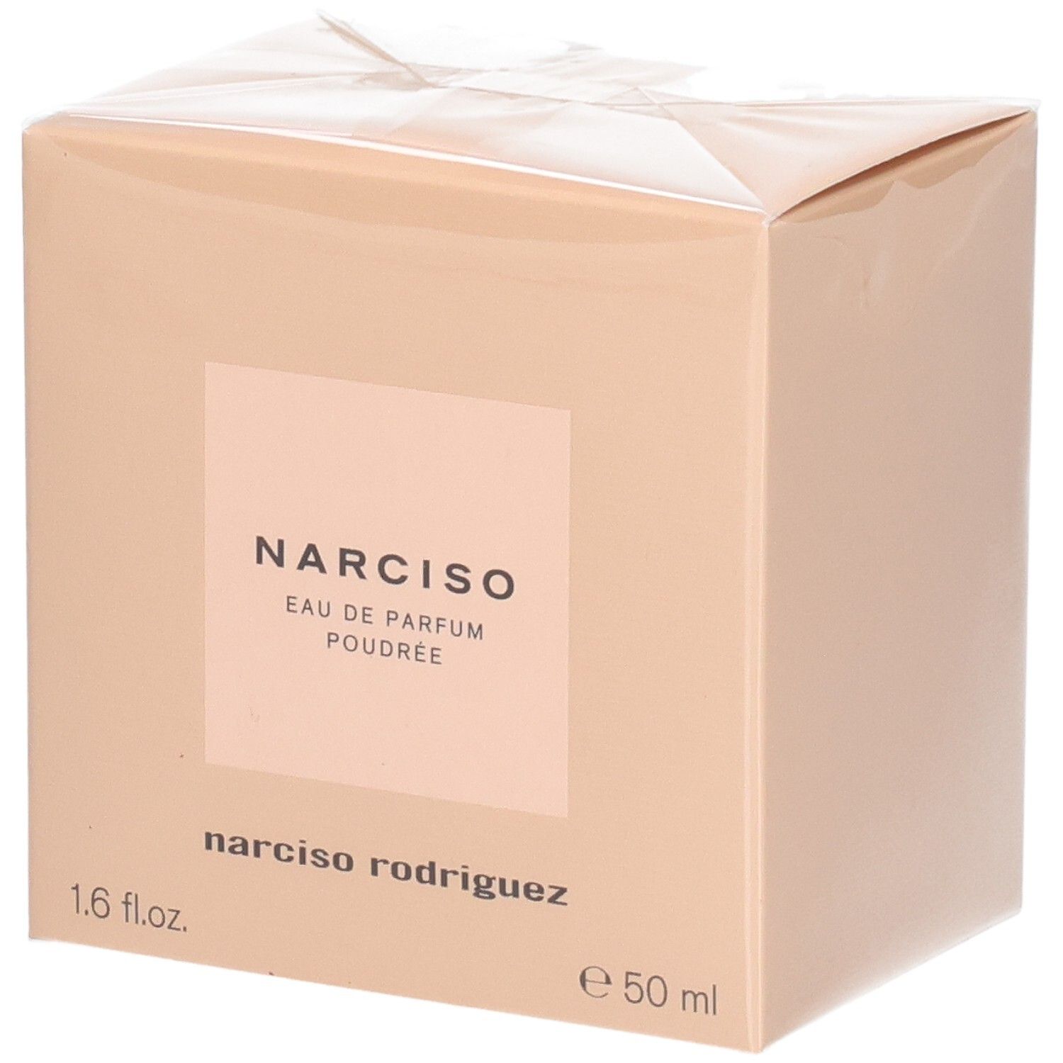 Boîte de Narciso Rodriguez Narciso Poudrée Eau de Parfum, 50 ml.