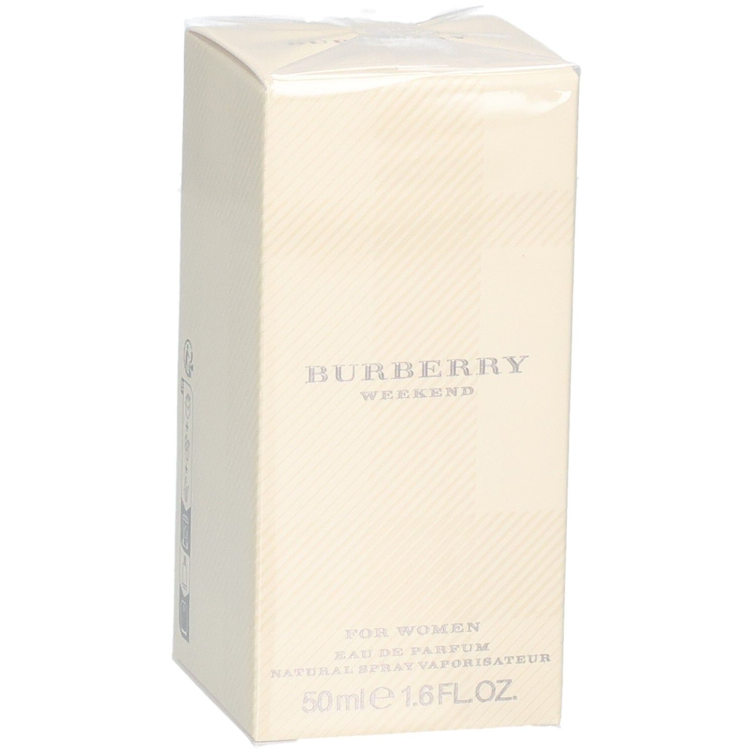 Emballage du Burberry Weekend Eau de Parfum pour femme, 50ml.