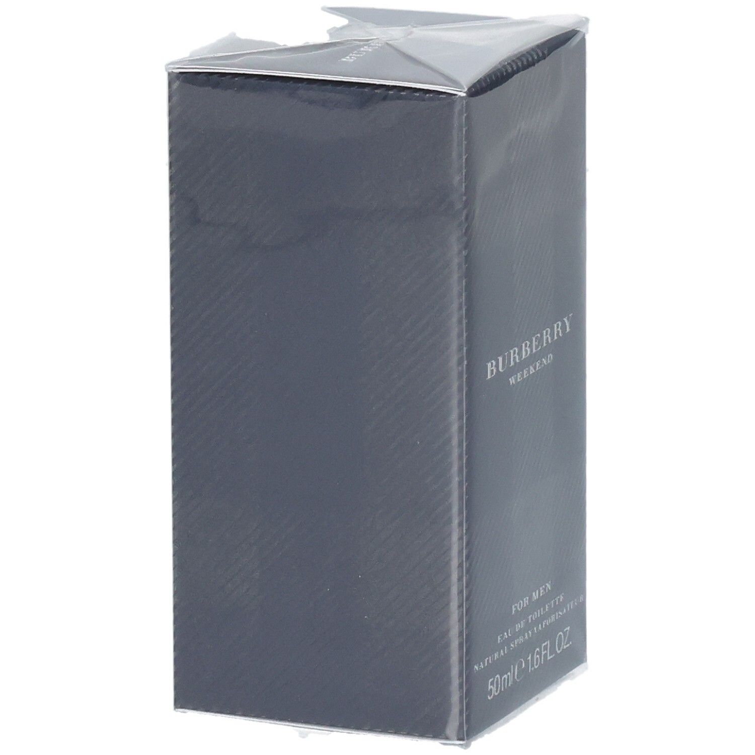 Verpakking van Burberry Weekend Eau de Toilette voor heren, 50ml.