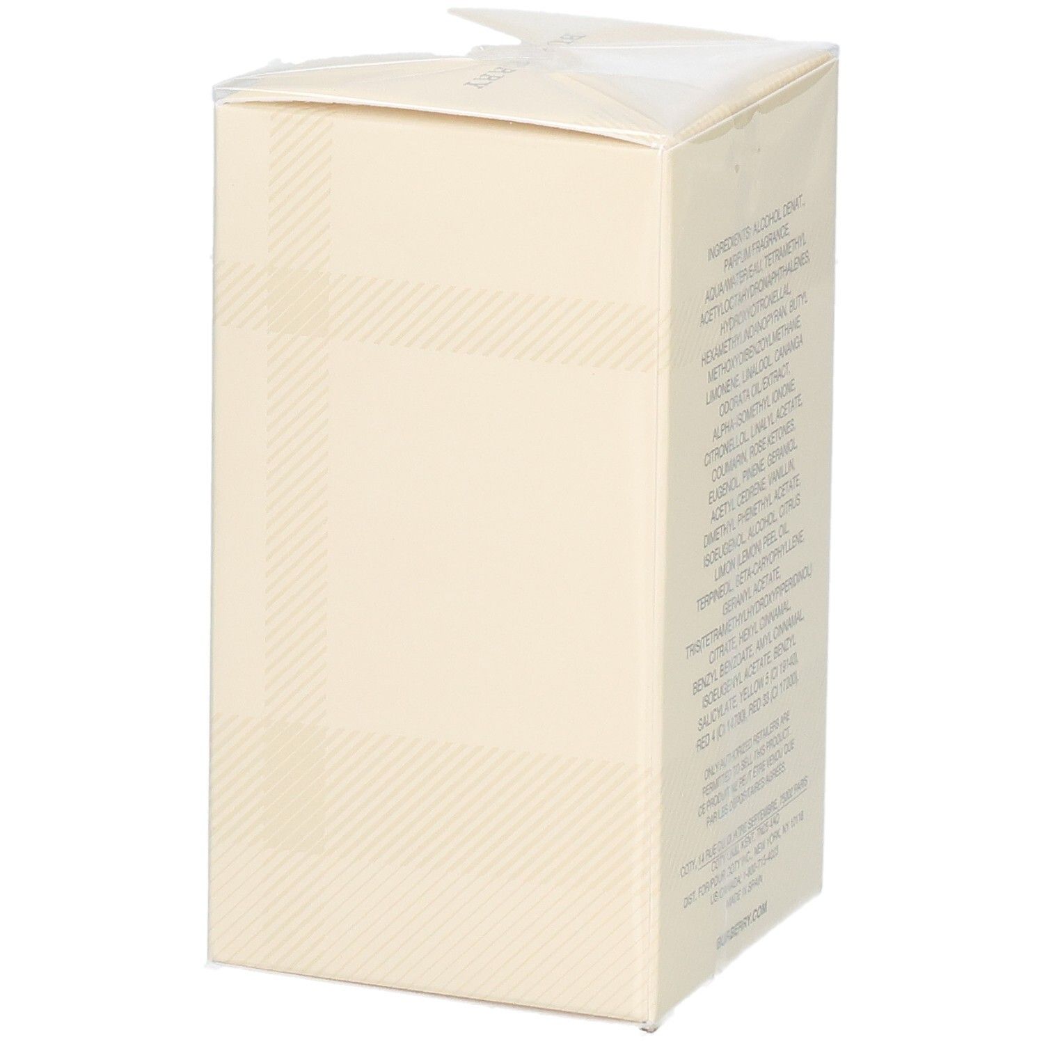 Emballage du parfum Burberry Weekend pour femmes.