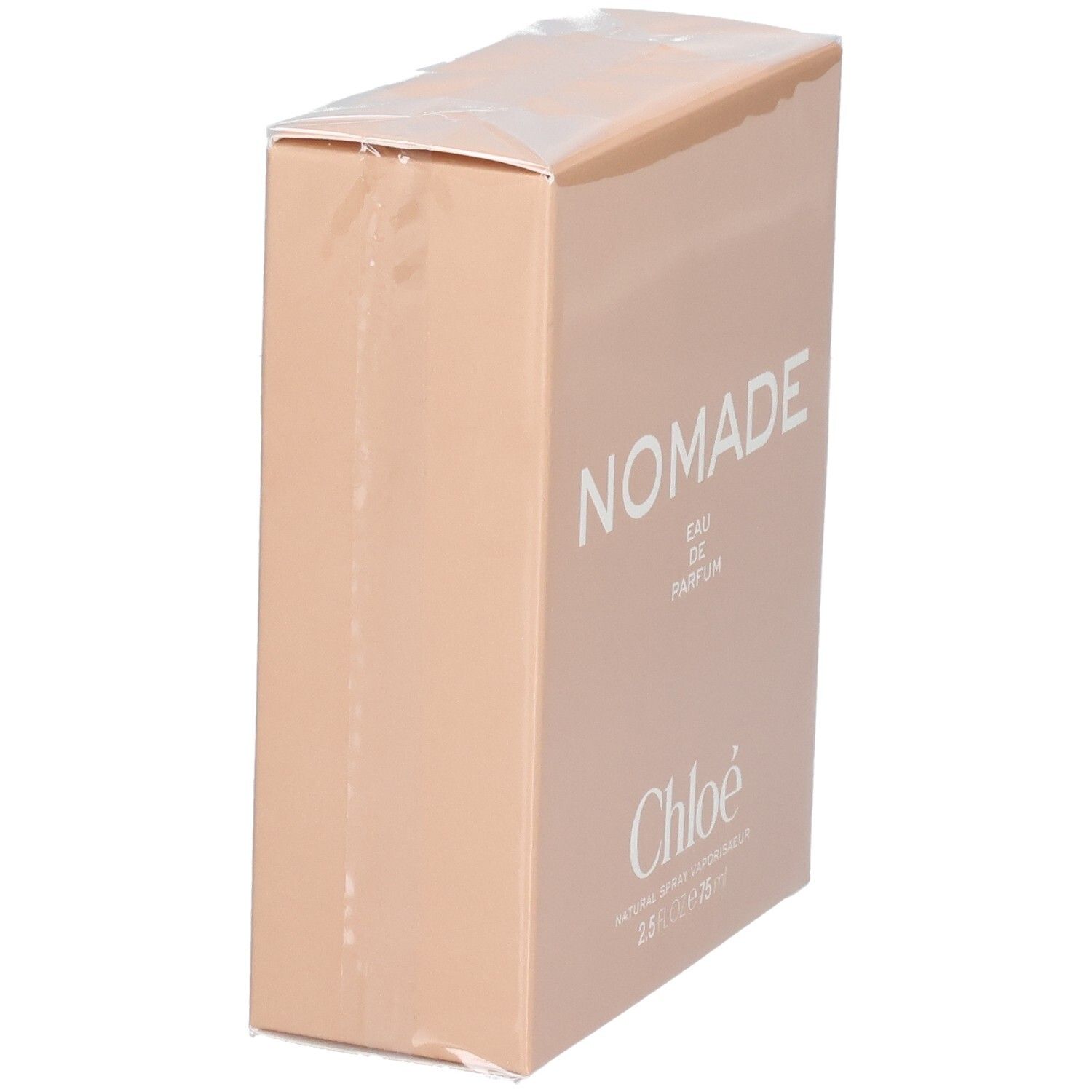 Chloé Nomade Eau de Parfum Spray 75ml emballage, vue latérale.