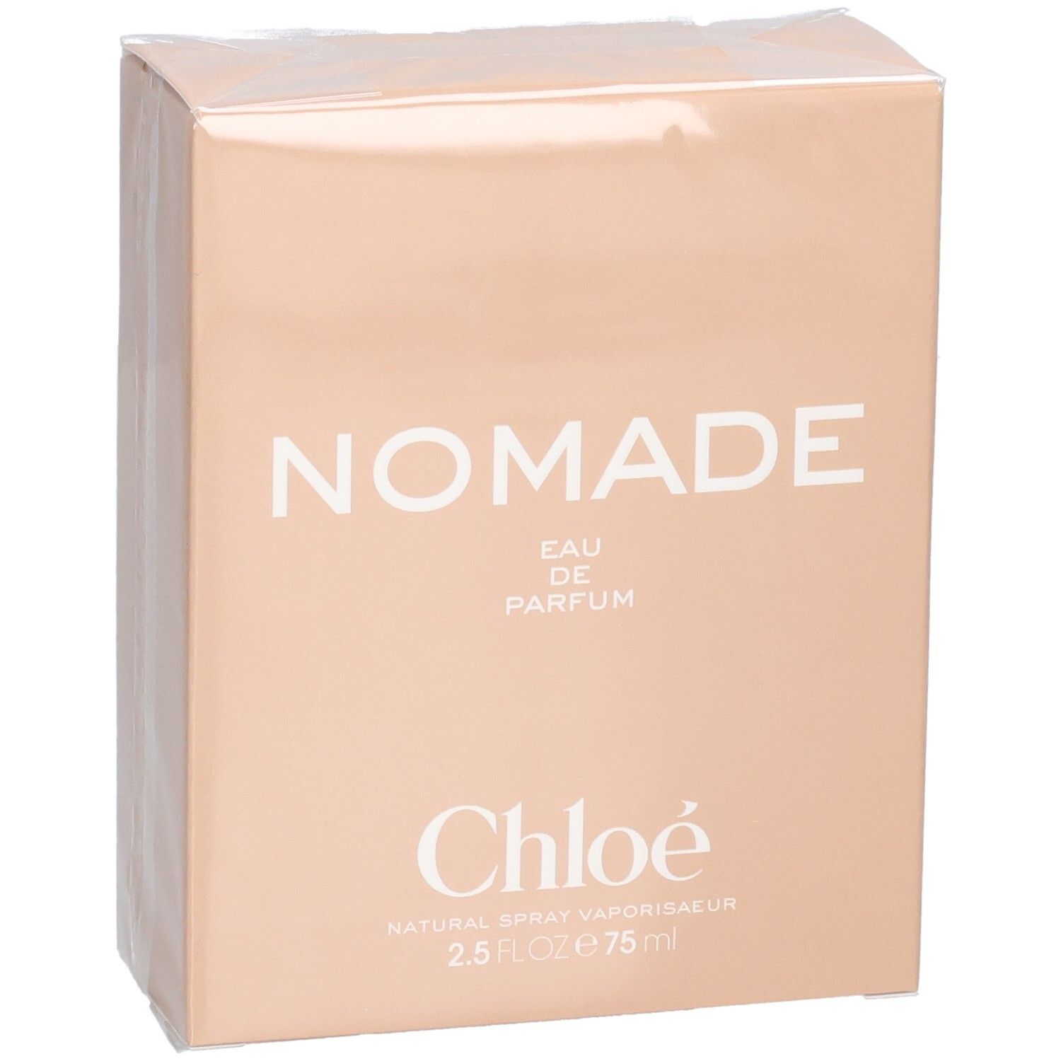 Chloé Nomade Eau de Parfum Spray 75ml emballage, vue latérale.