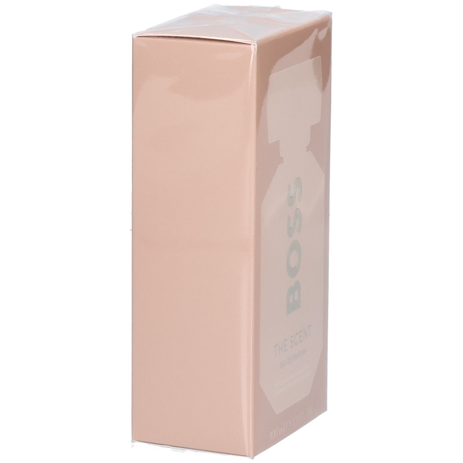 Verpakking van Hugo Boss The Scent Eau de Parfum voor dames, 100ml.