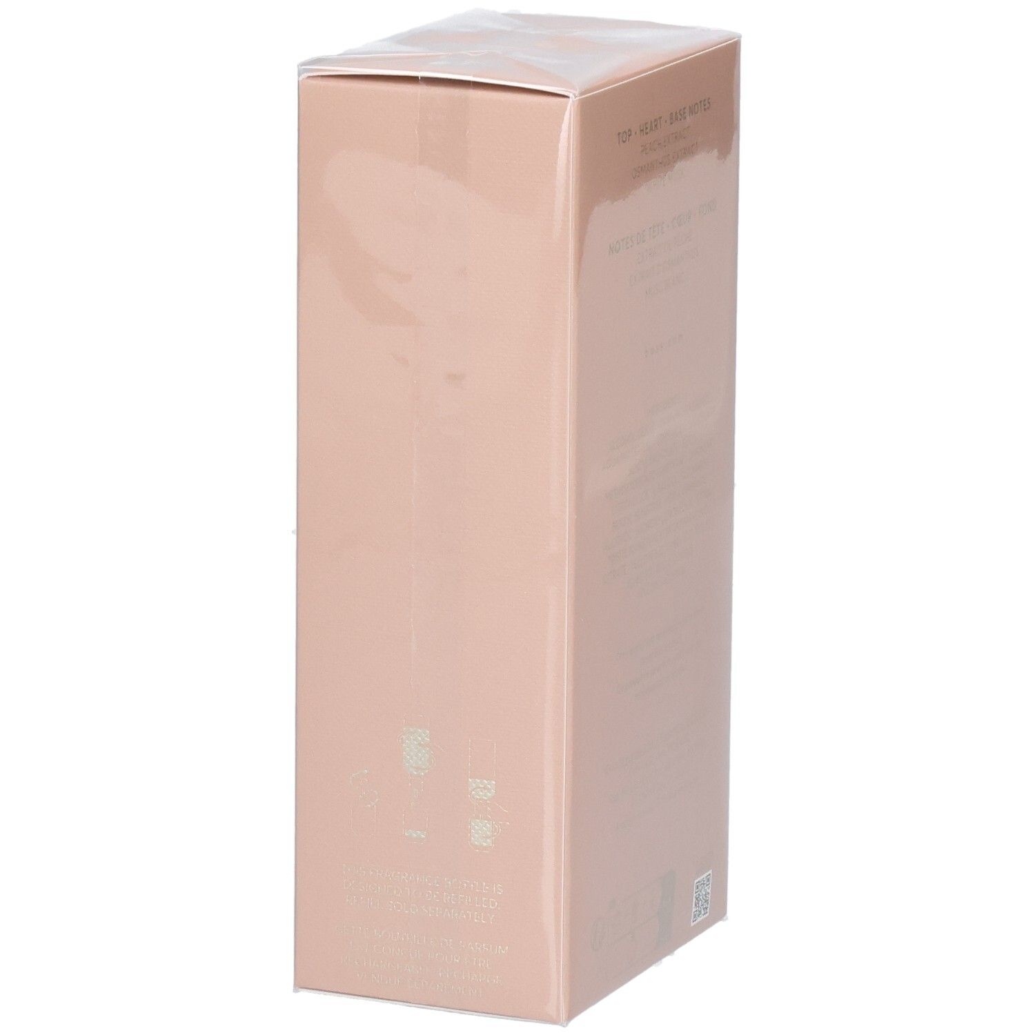 Zijkant van de verpakking van Hugo Boss The Scent Eau de Parfum, 100ml.