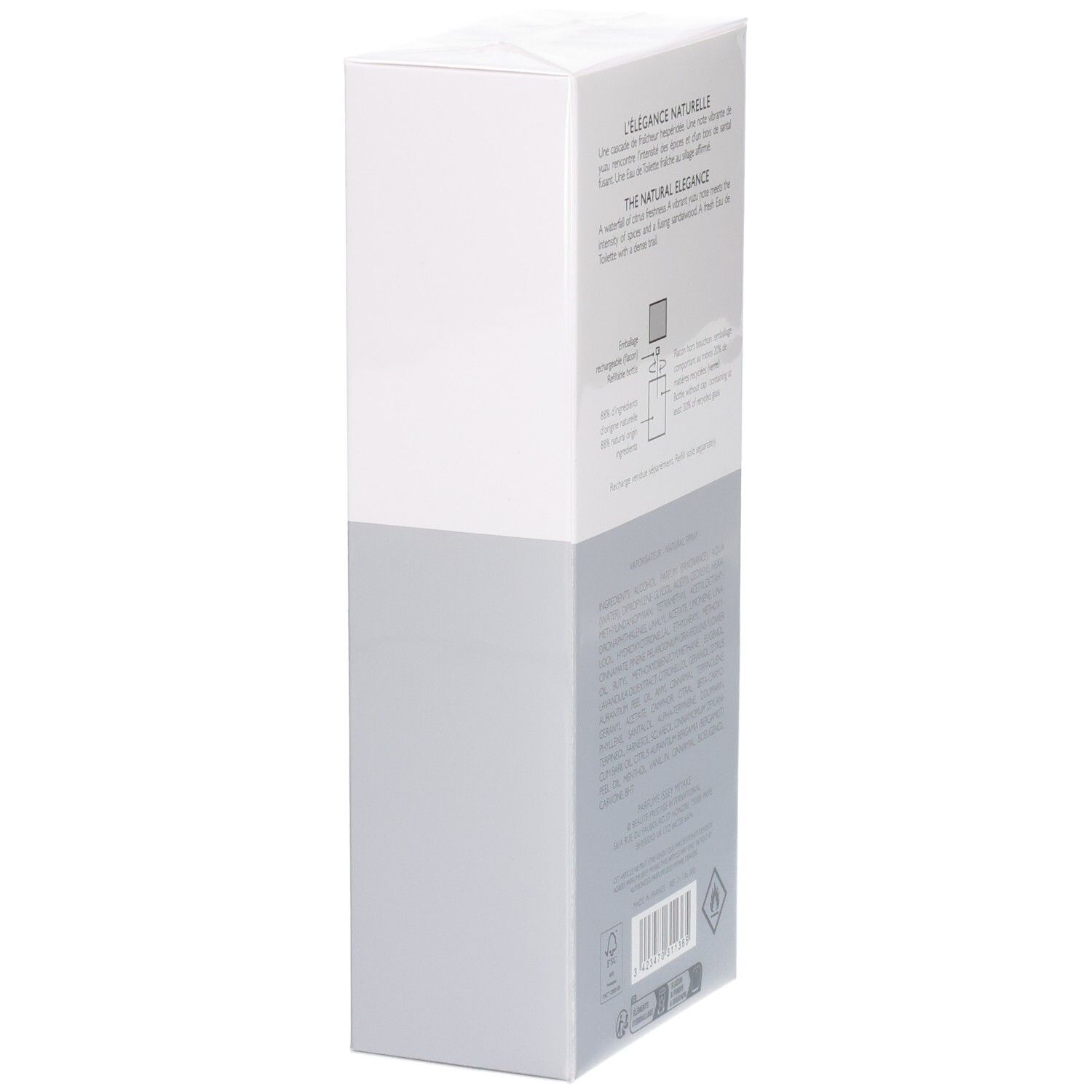 Issey Miyake L'eau D'Issey Pour Homme Eau De Toilette Spray 125ml Boîte, côté.
