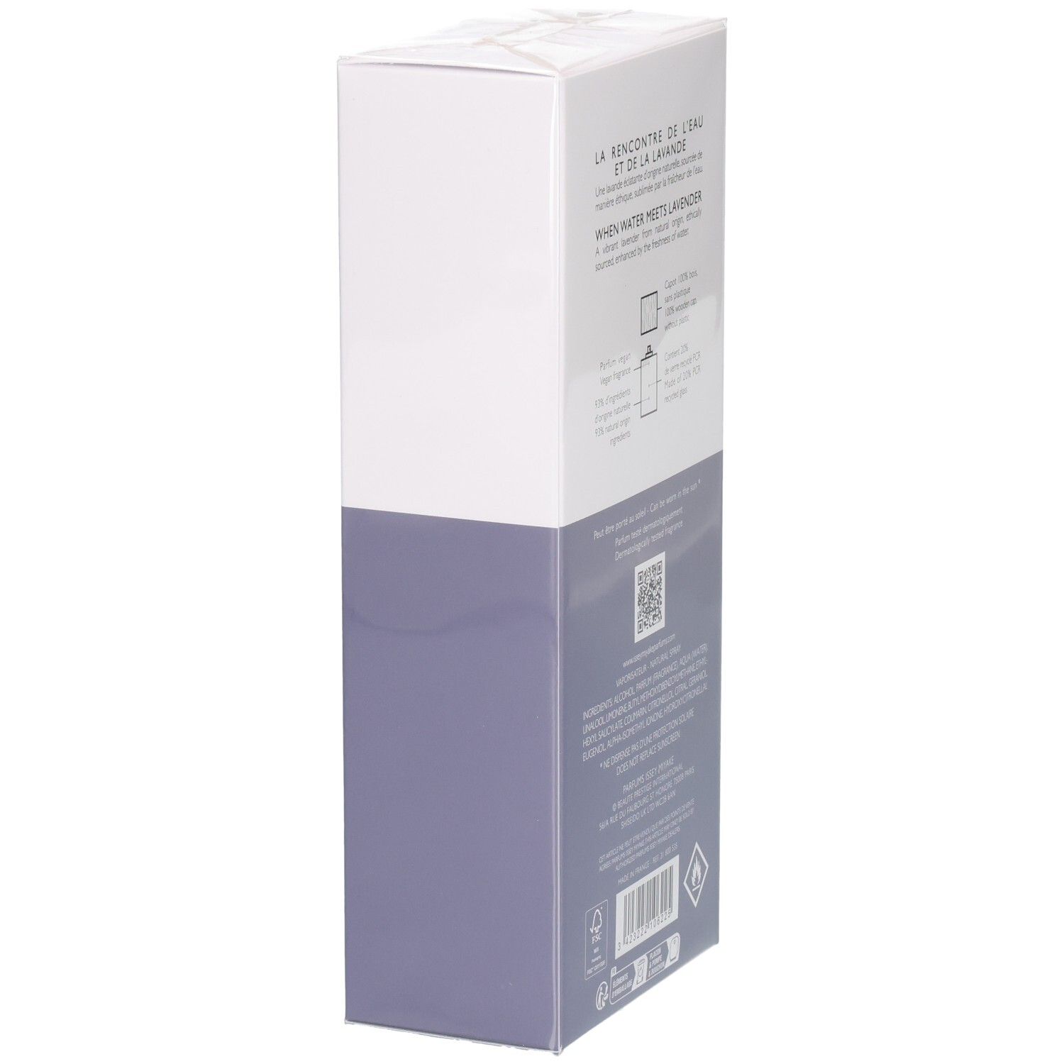 Issey Miyake L'Eau d'Issey pour Homme Solar Lavender Eau de Toilette Intense 100ml boîte, côté.