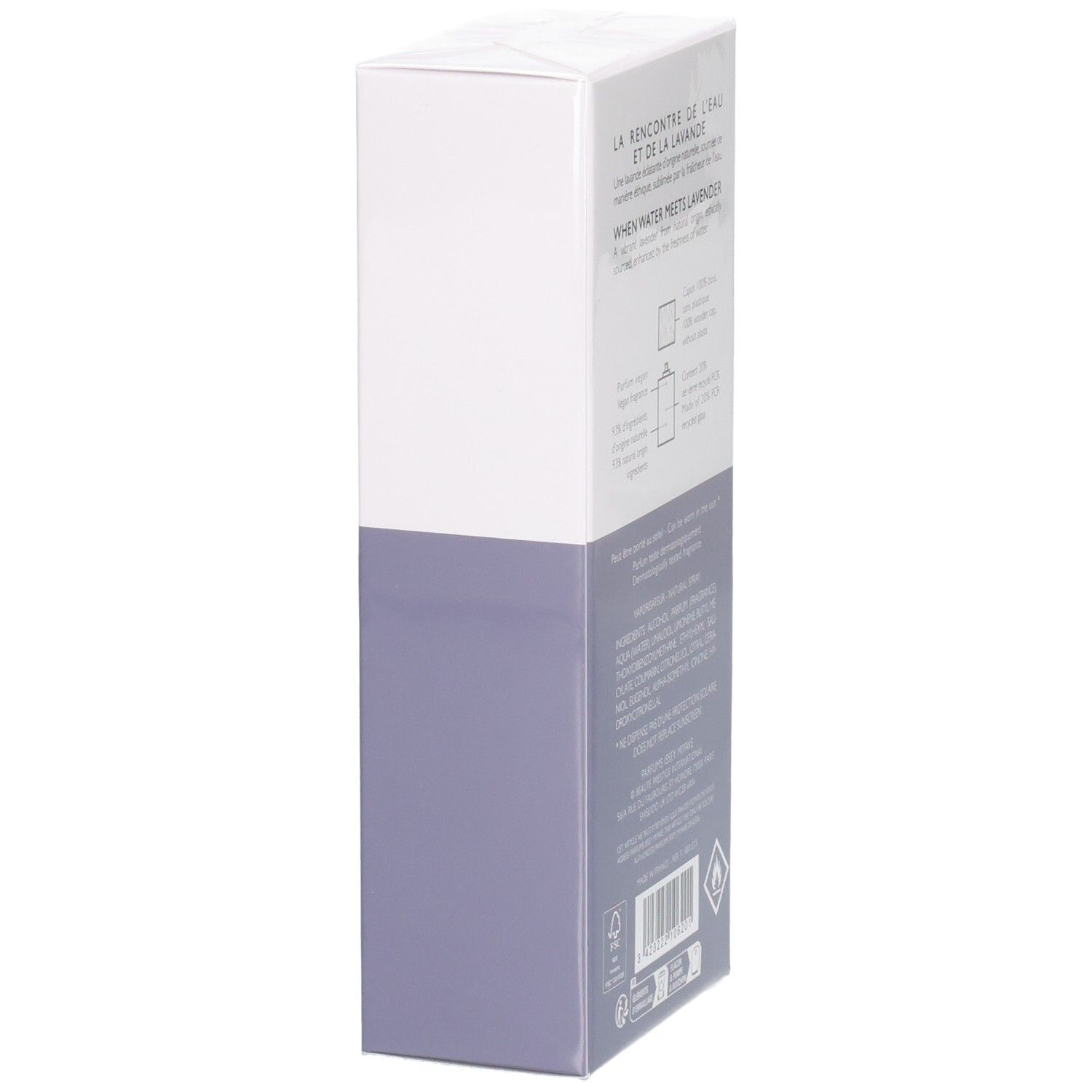 Issey Miyake L'Eau d'Issey Pour Homme Solar Lavender Eau de Toilette Intense 50ml boîte, côté.