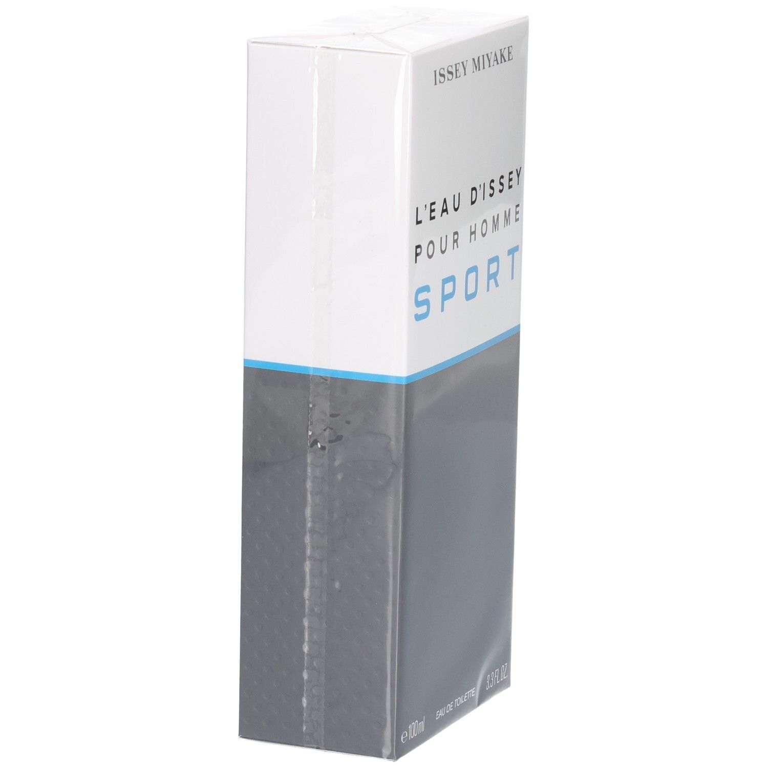 Verpakking van Issey Miyake L'Eau d'Issey Pour Homme Sport Eau de Toilette, zijaanzicht.
