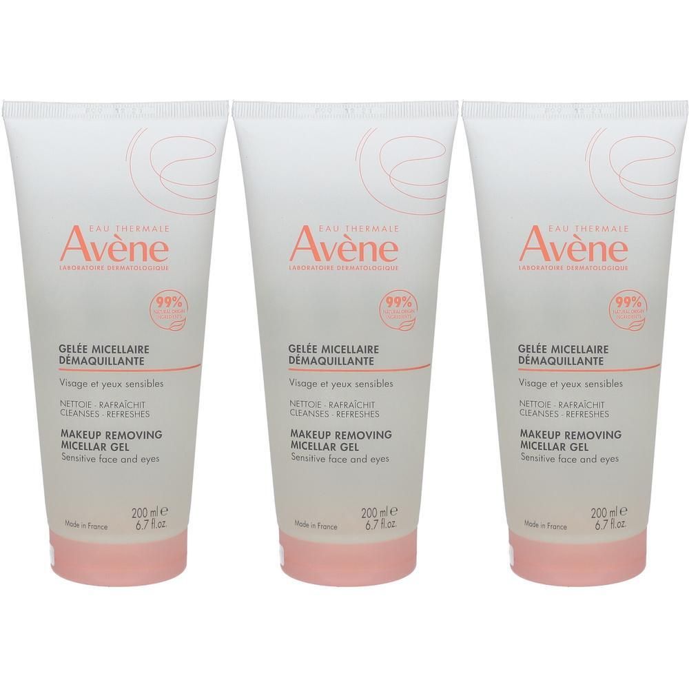 Avène Les Essentiels Gelée Micellaire Démaquillante | Nettoie & raffraîchit | Visage & yeux sensibles