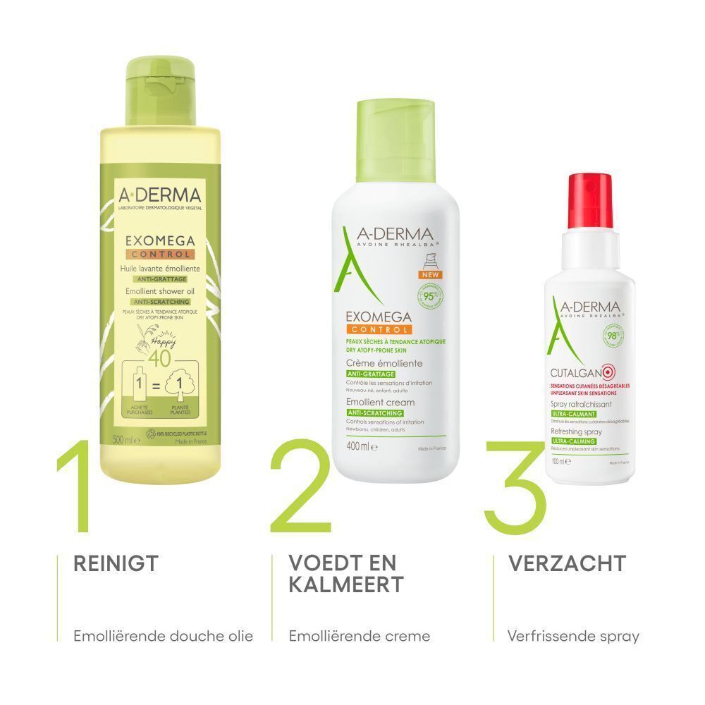 Plantenillustraties. A-Derma Haverextract. Peru-lianenextract.