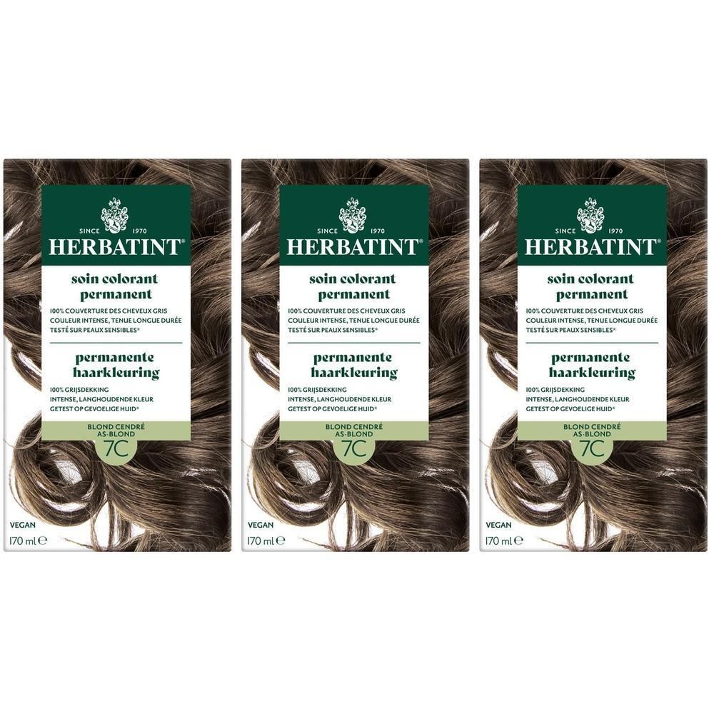 Herbatint Permanente Haarkleuring 7C As Blond