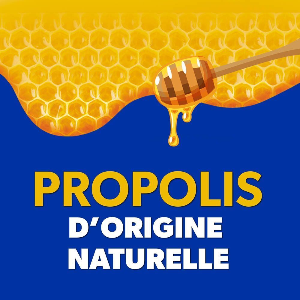 Rayon de miel avec miel et texte Propolis d'origine naturelle.