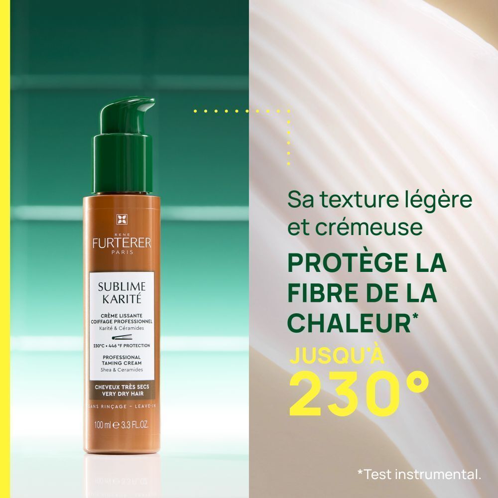 René Furterer Sublime Karité Crème Lissante | Thermo-protecteur | Cheveux très secs