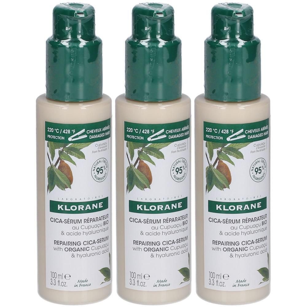 Klorane BIO Cupuaçu Herstellend Cica Serum | Regenererend & hittebeschermend  | Zeer droog | beschadigde haar