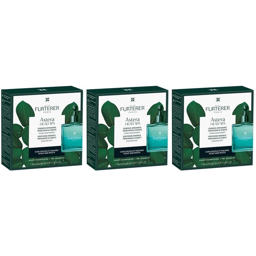 Drie groene dozen met het product. Elke doos toont een fles en bladeren.