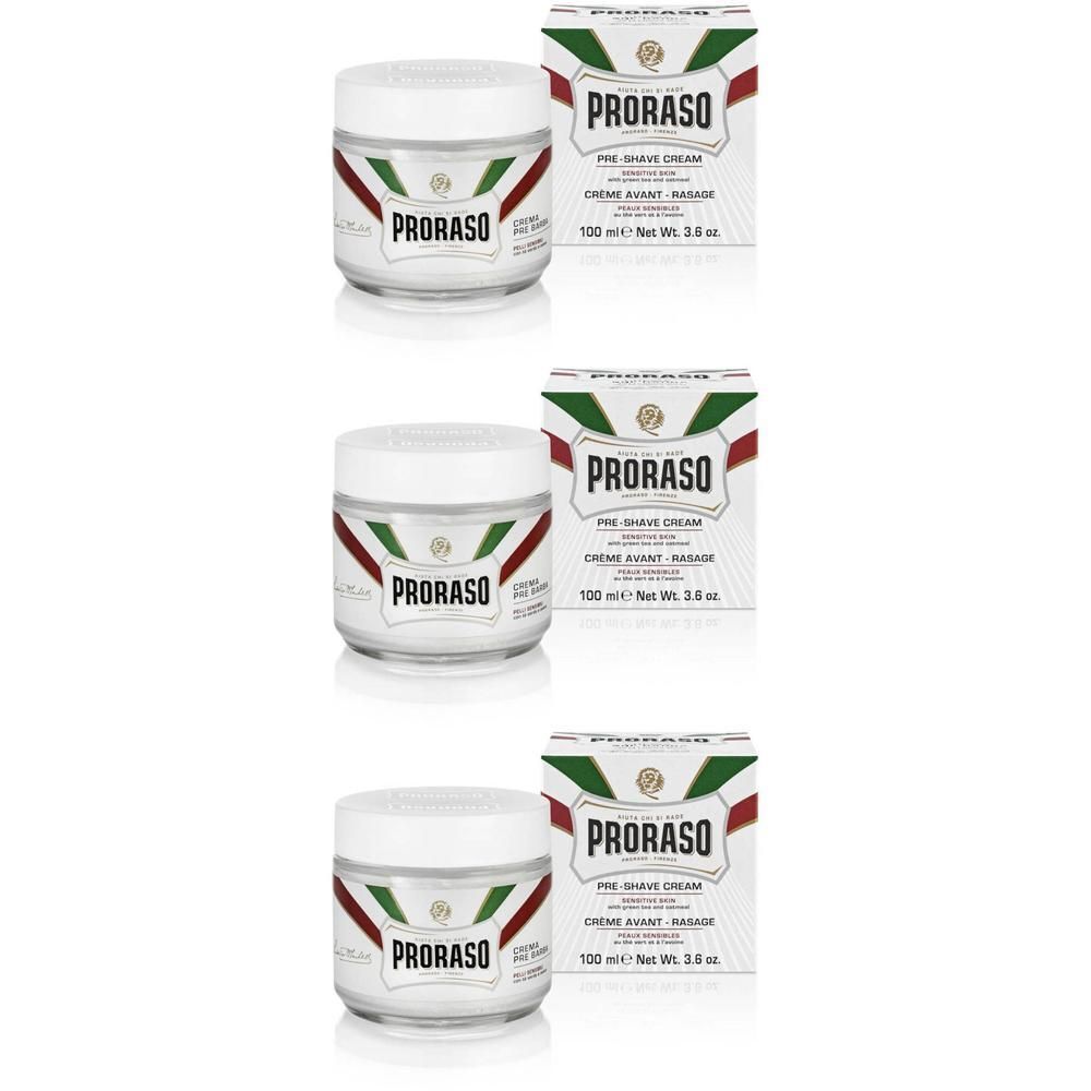 Trois pots et boîtes. Pots avec couvercle blanc, bande verte-rouge-blanche. Boîtes avec logo et texte.