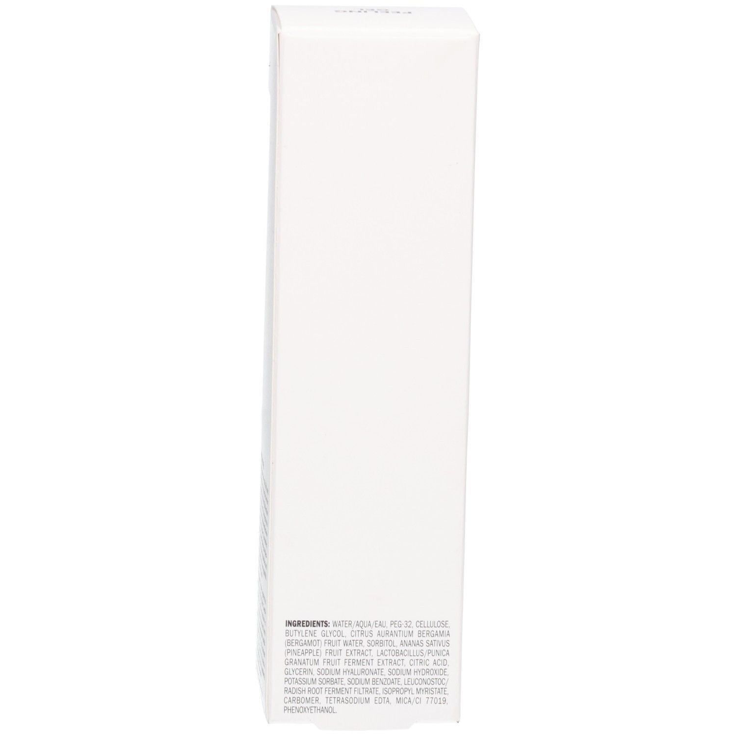 Côté de la boîte pliante de gel peeling Peter Thomas Roth avec ingrédients