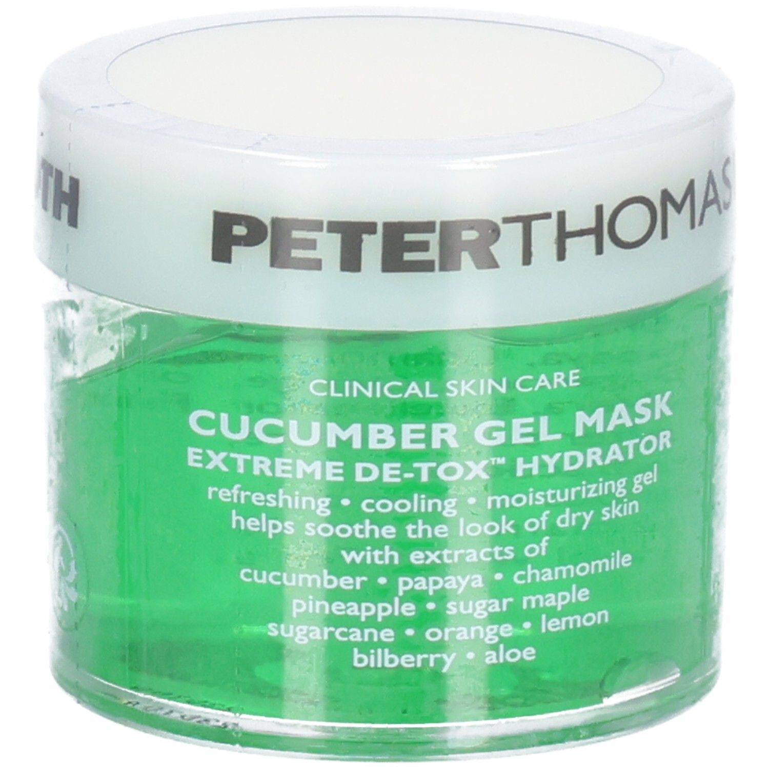 Peter Thomas Roth Cucumber Gel Mask, gel hydratant aux extraits de concombre.