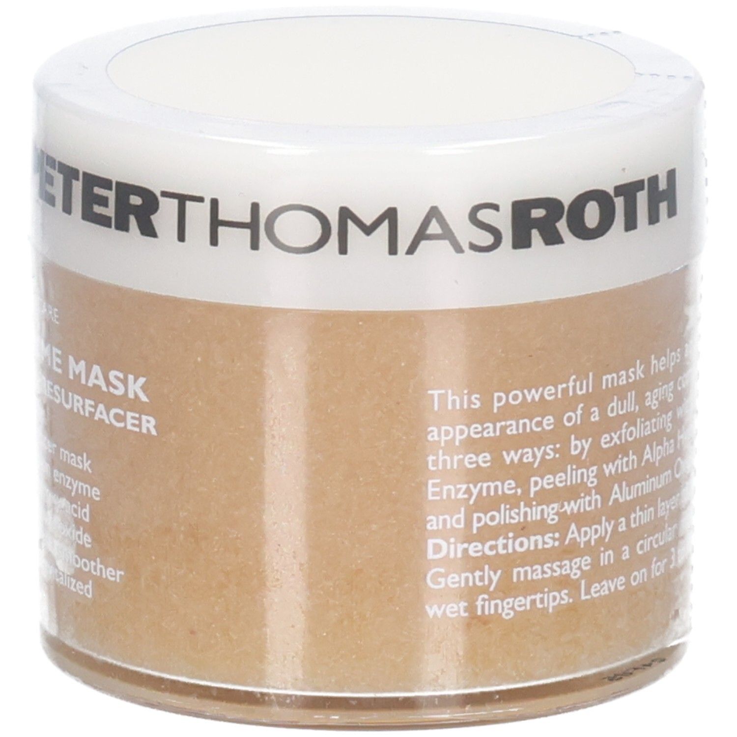Peter Thomas Roth Pompoenmasker, 50ml. Peelt met pompoenenzym, polijst met aluminiumoxide.