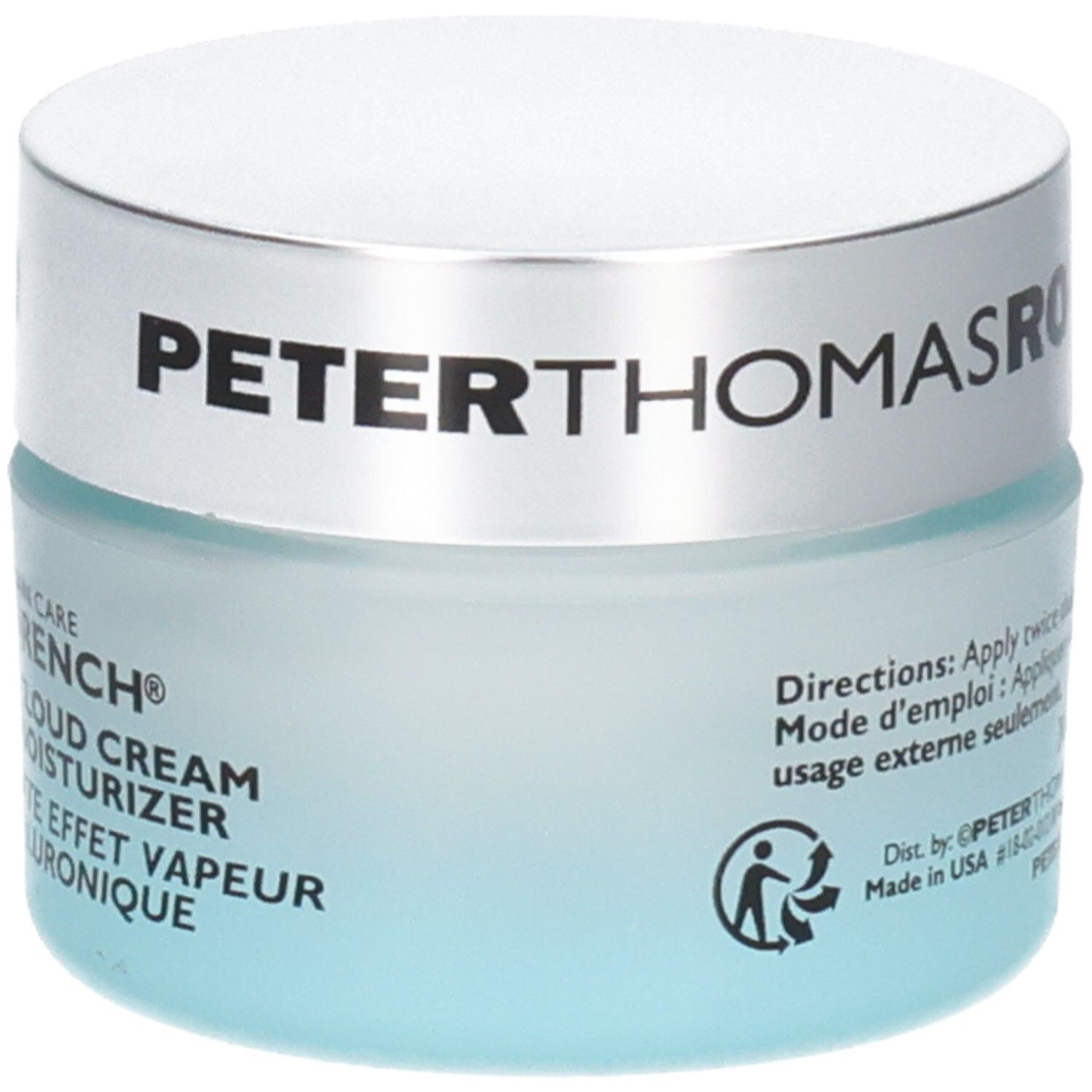 Crème hydratante Peter Thomas Roth Water Drench Hyaluronic Cloud Cream, face avant avec nom du produit.