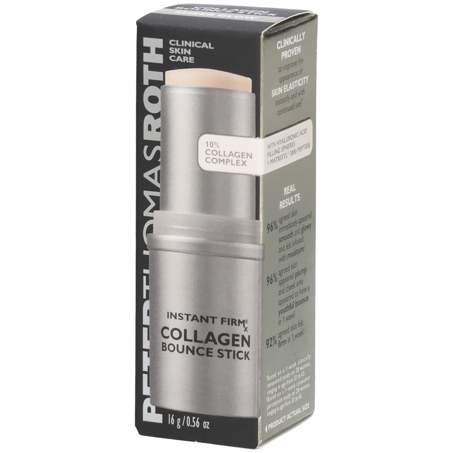 Peter Thomas Roth Instant FirmX Collagen Bounce Stick, 16g. Zilveren stick met dop.