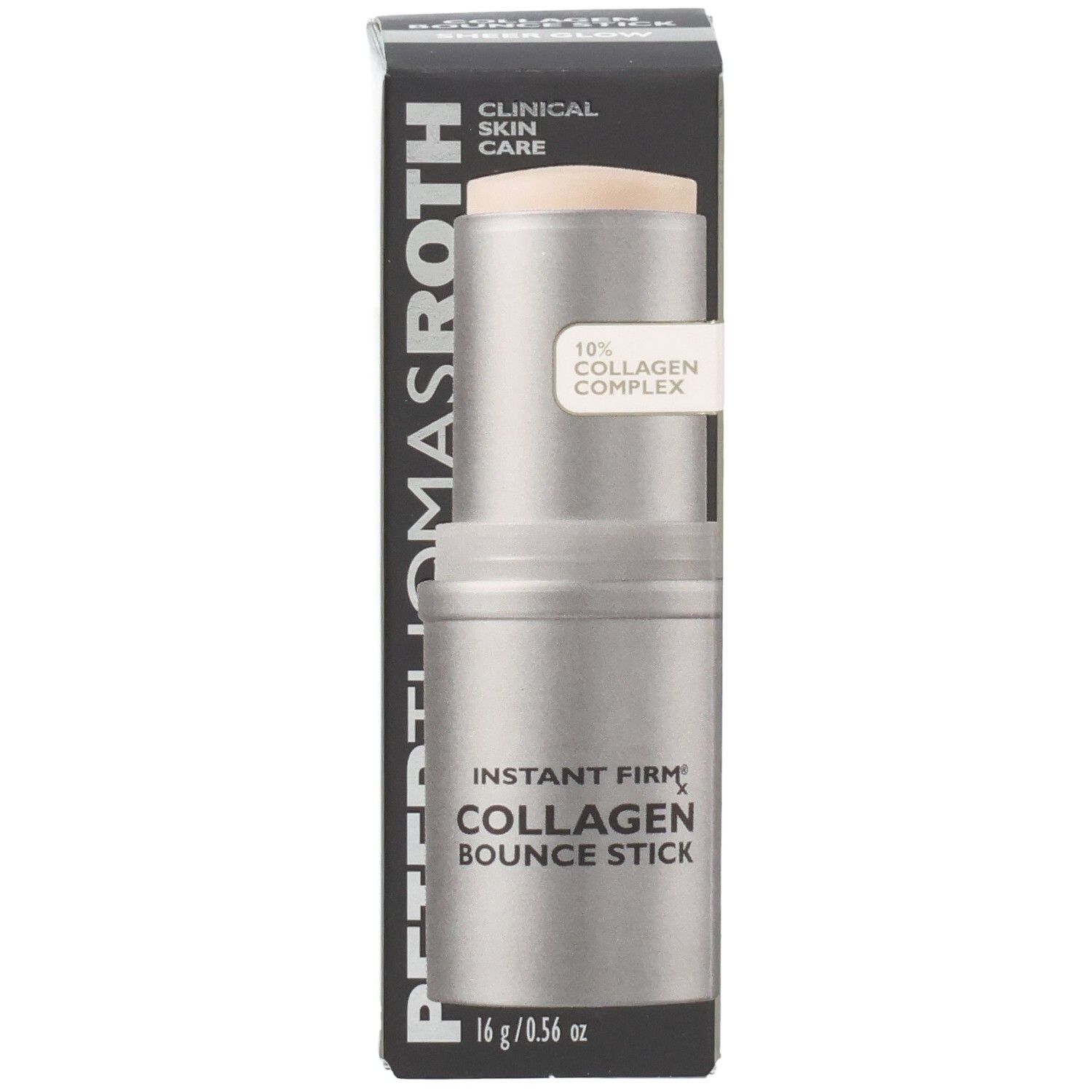 Peter Thomas Roth Instant FirmX Collagen Bounce Stick, 16g. Zilveren stick met dop.
