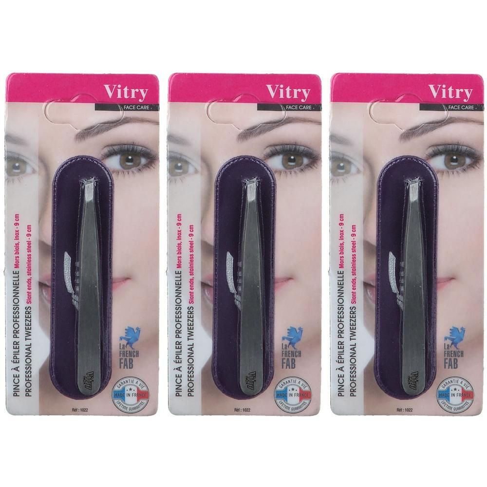 Vitry R22 Pincet Epil Schuin Inox
