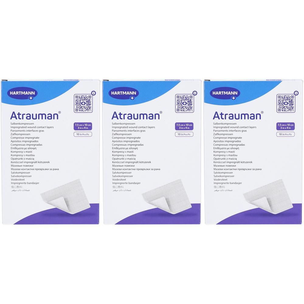 Hartmann Atrauman steriel, 3 verpakkingen verbanden.
