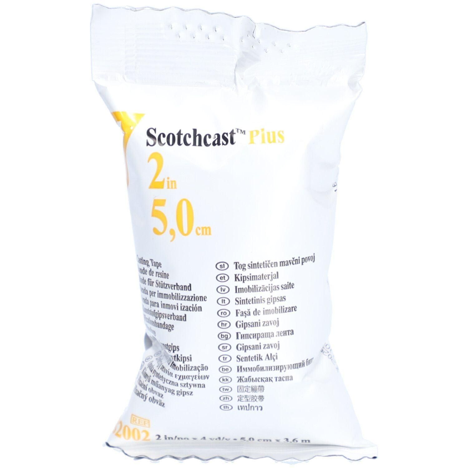 Emballage pour Scotchcast Plus, bande plâtrée de 5,0 cm.